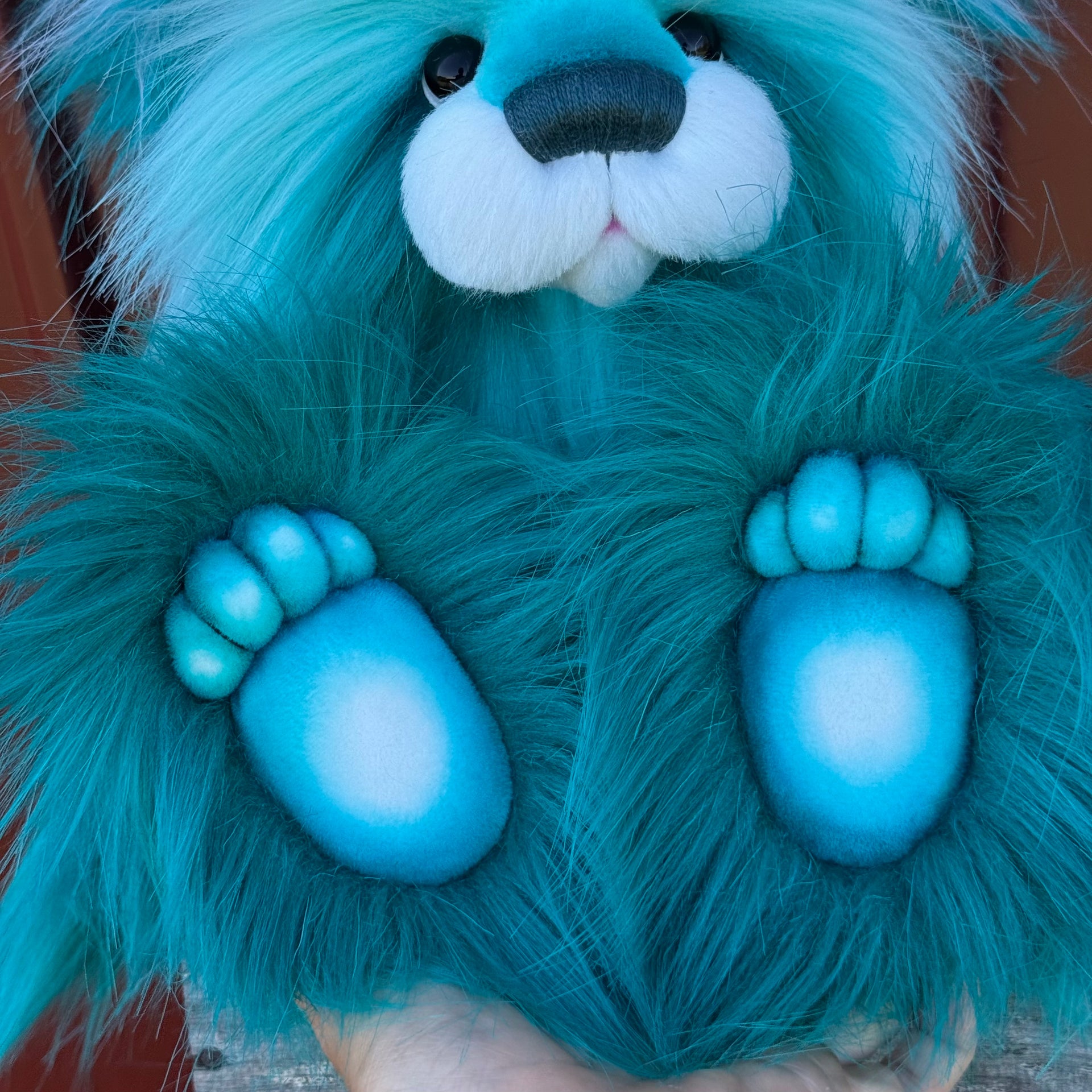 Tiffany Sealove - 16" luxury faux fur bear by Emmas Bears - OOAK