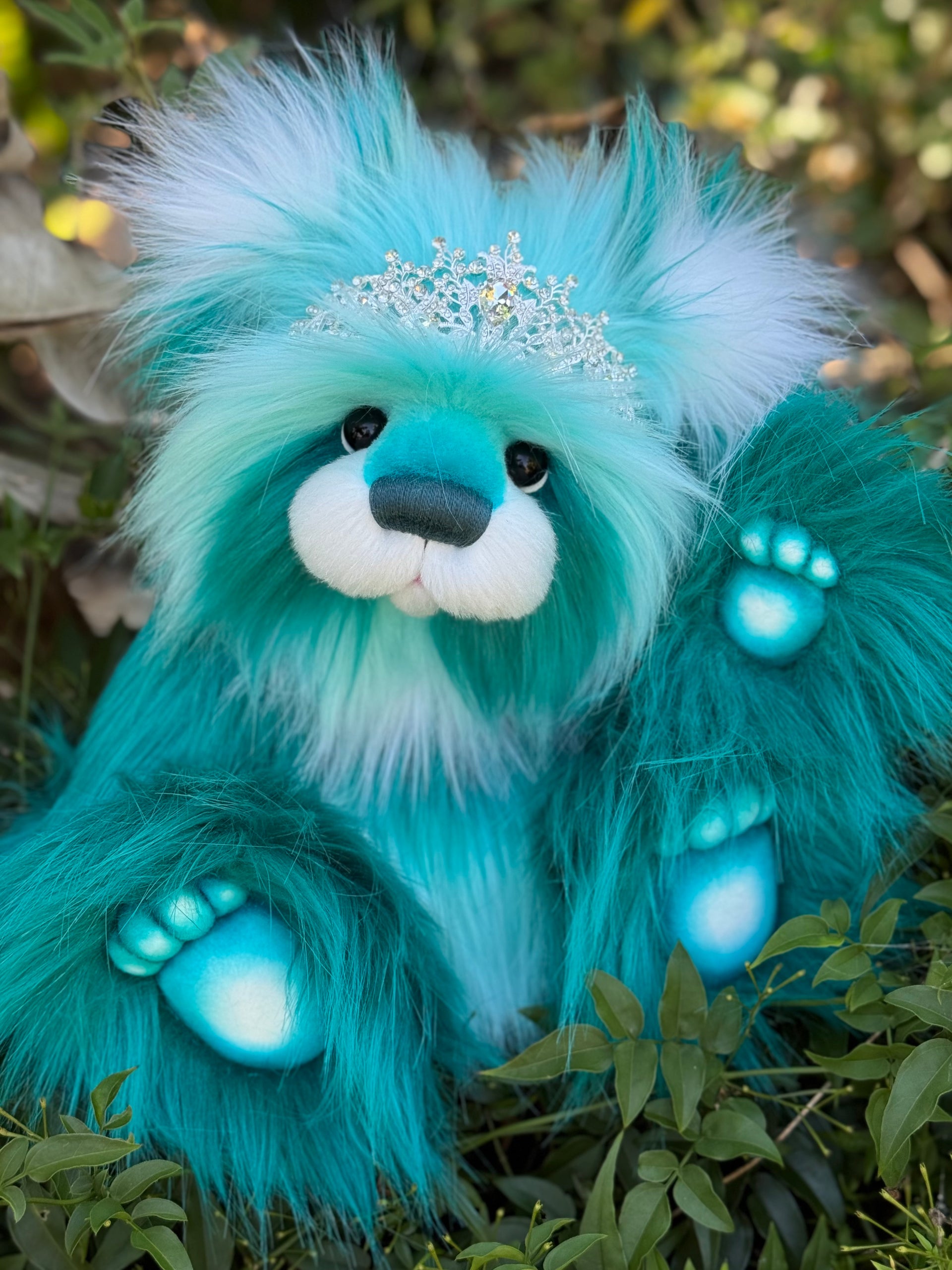 Tiffany Sealove - 16" luxury faux fur bear by Emmas Bears - OOAK