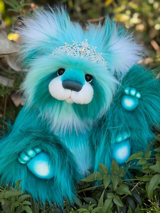 Tiffany Sealove - 16" luxury faux fur bear by Emmas Bears - OOAK
