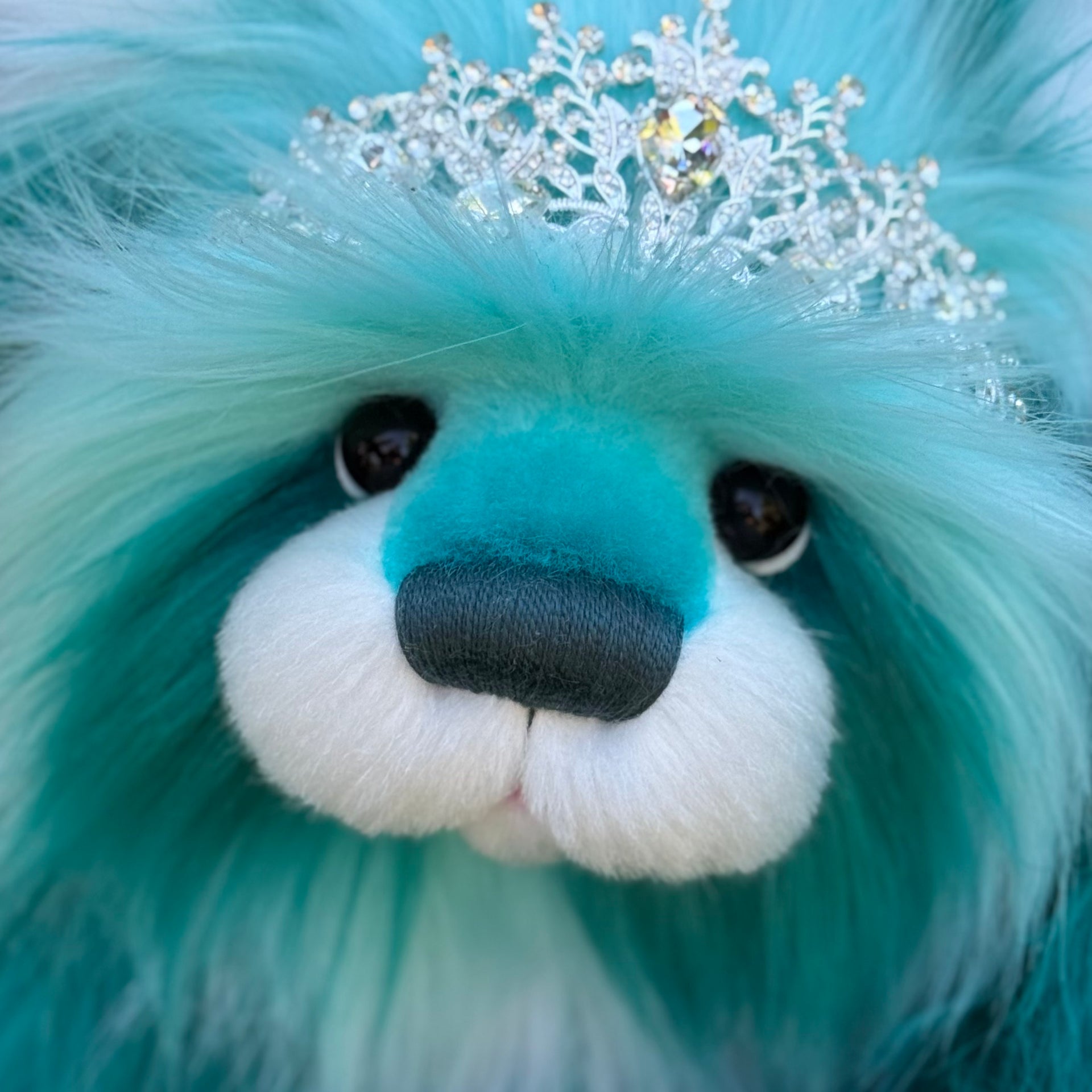 Tiffany Sealove - 16" luxury faux fur bear by Emmas Bears - OOAK