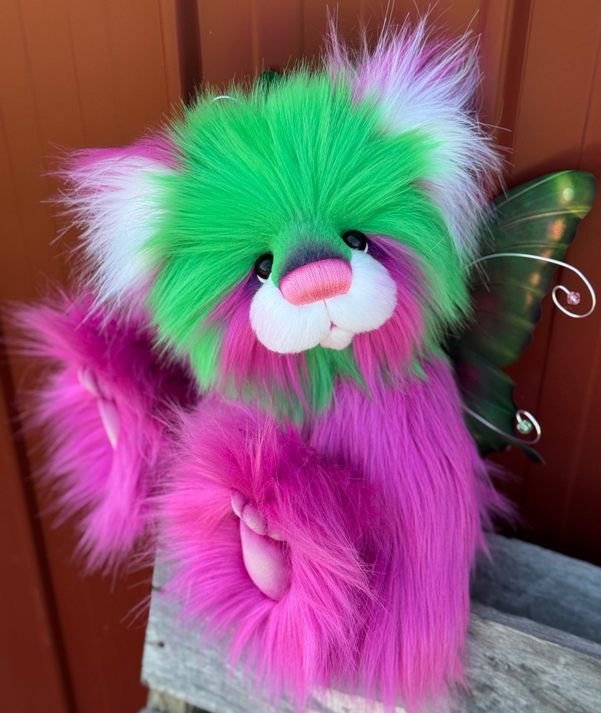 Nerissa Applesweet - 16" luxury faux fur bear by Emmas Bears - OOAK