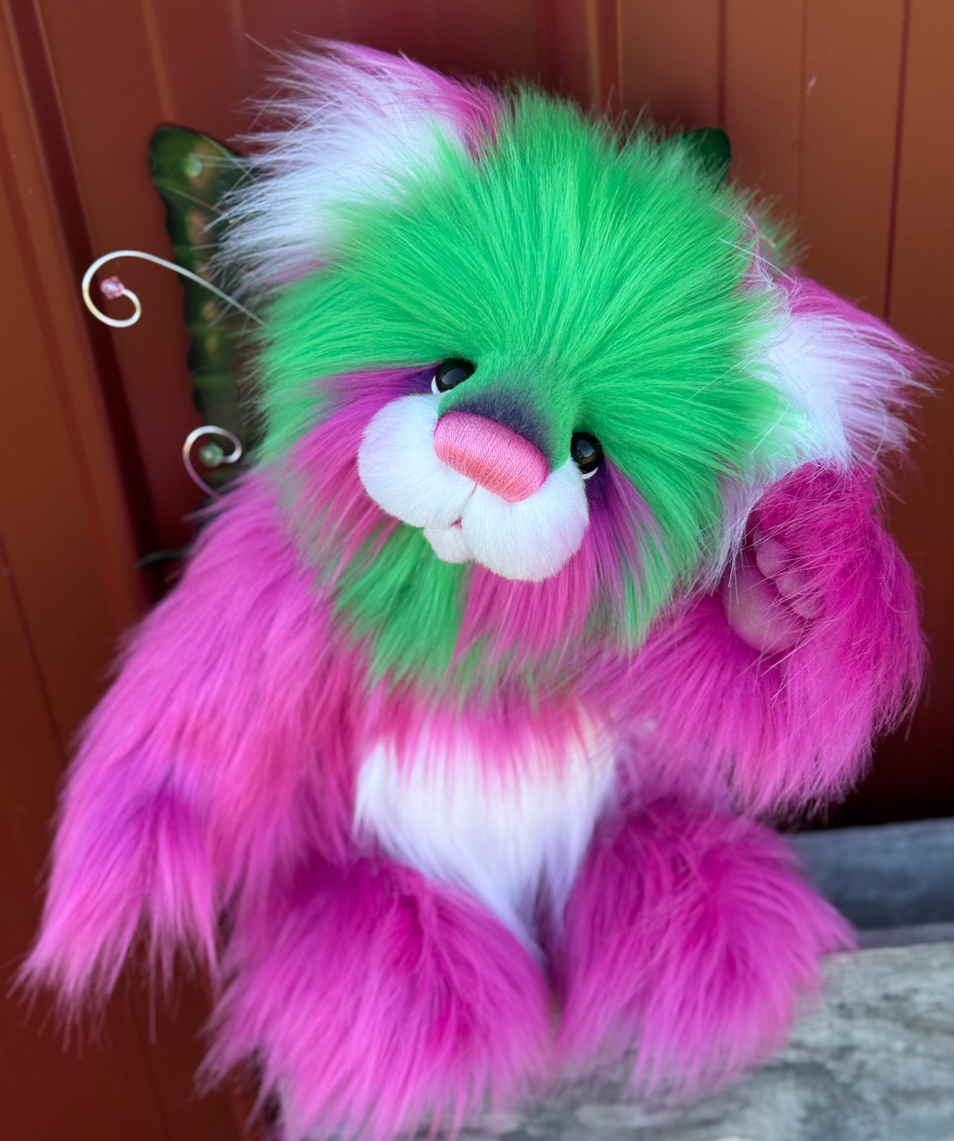 Nerissa Applesweet - 16" luxury faux fur bear by Emmas Bears - OOAK