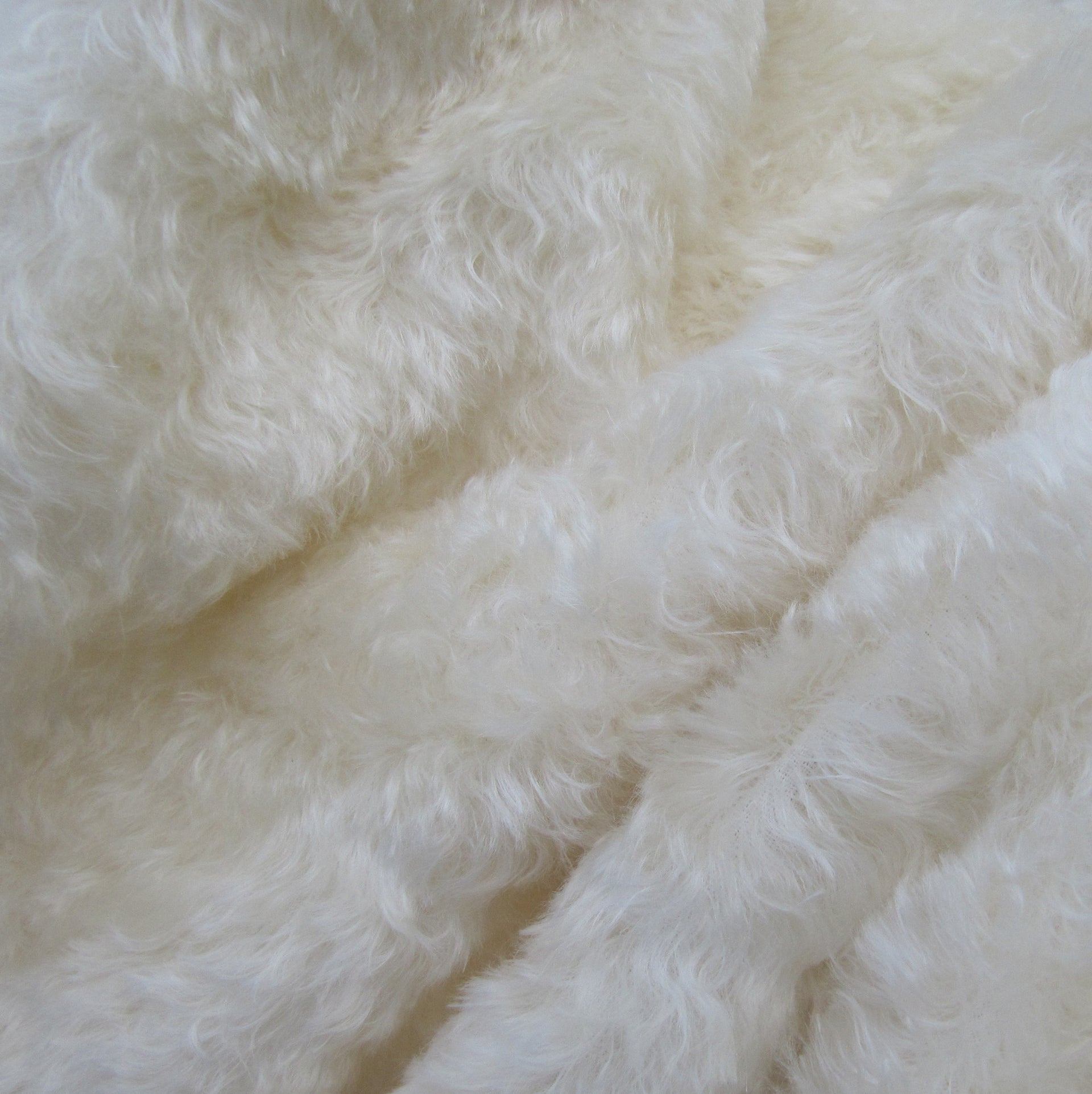 Jasmine - Ivory Curly Kid Mohair