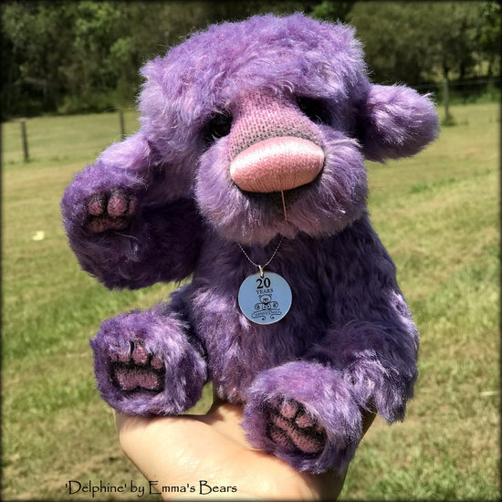 Delphine - 20 Years of Emma's Bears Commemorative Teddy - OOAK in a series