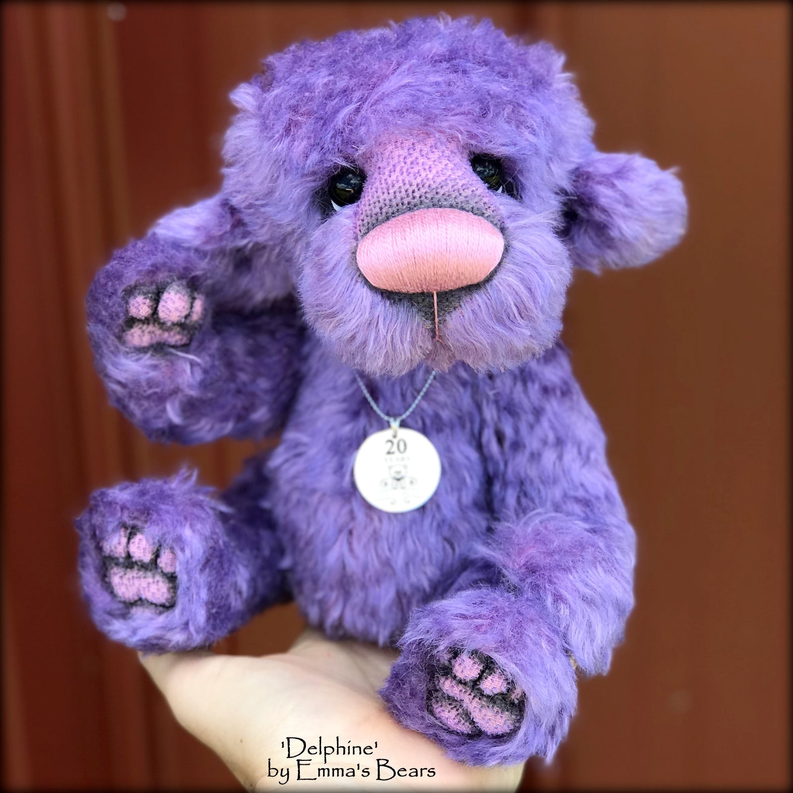 Crimped Mohair/Viscose - Hand Dyed Ruby Earth - Fat 1/8m - DEC067