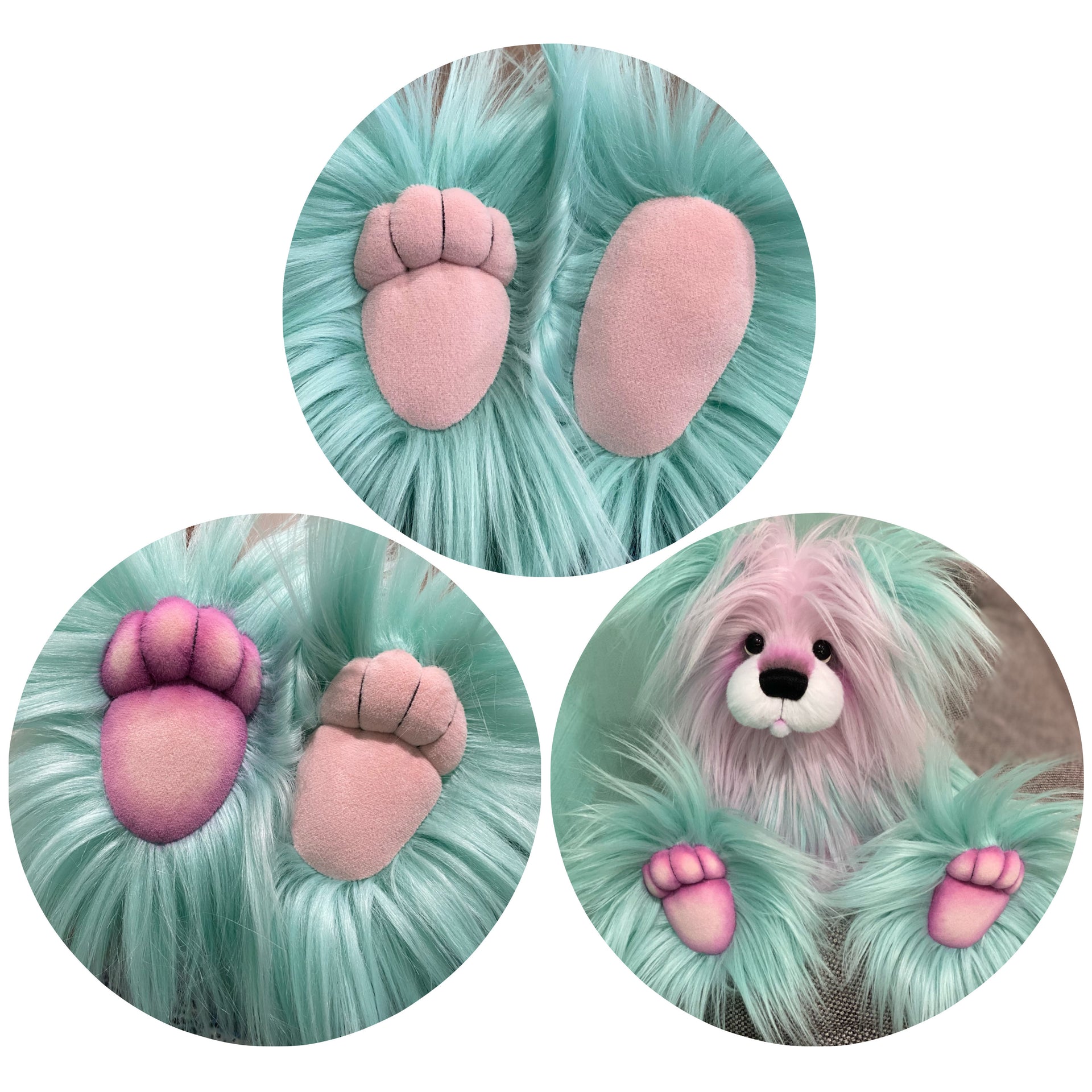 KITS - 15" Passiflora Flutterbug faux fur bear