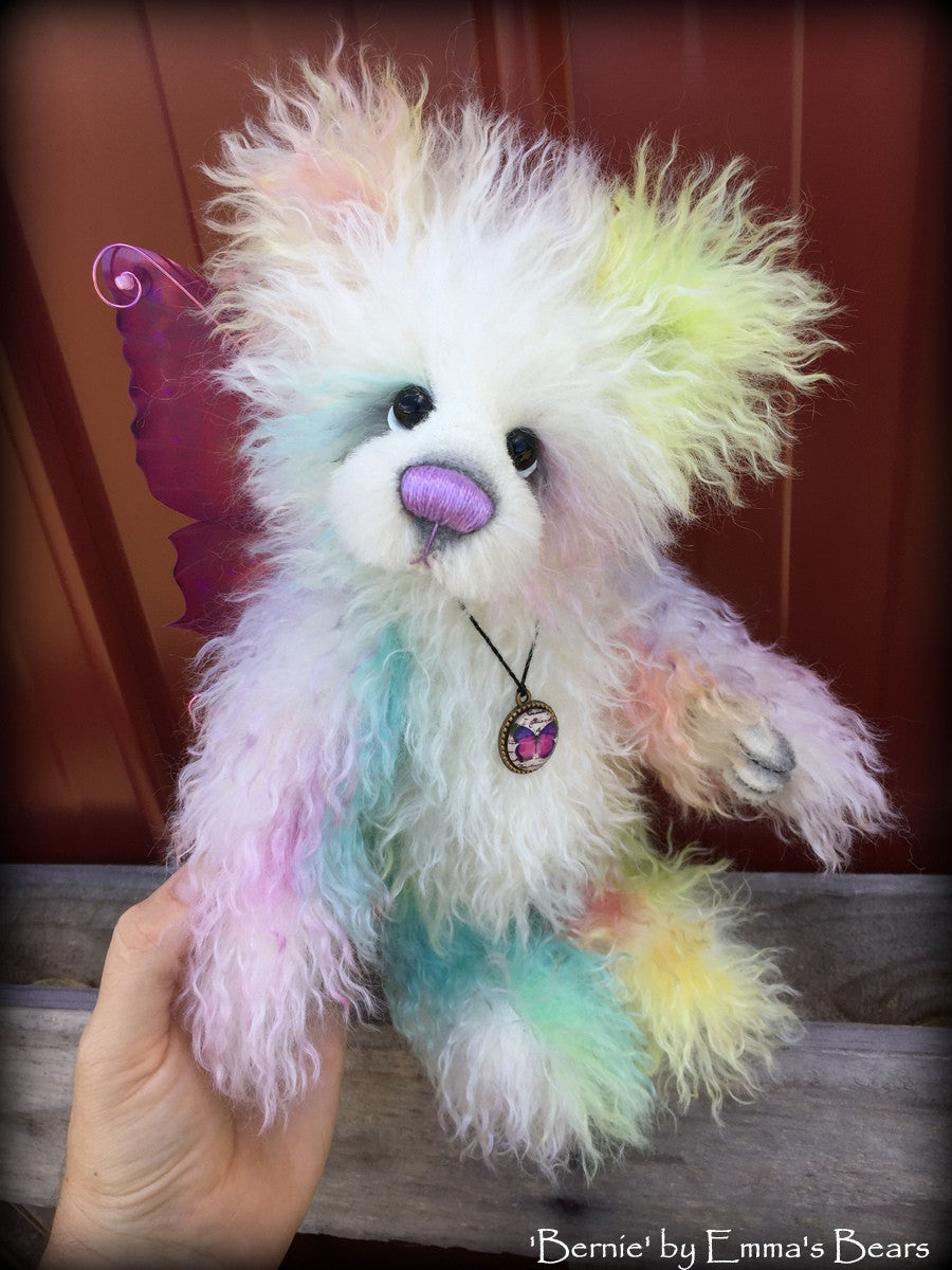 Curlylocks Mohair - Hand Dyed Bright Rainbow - Fat 1/8m - DEC103