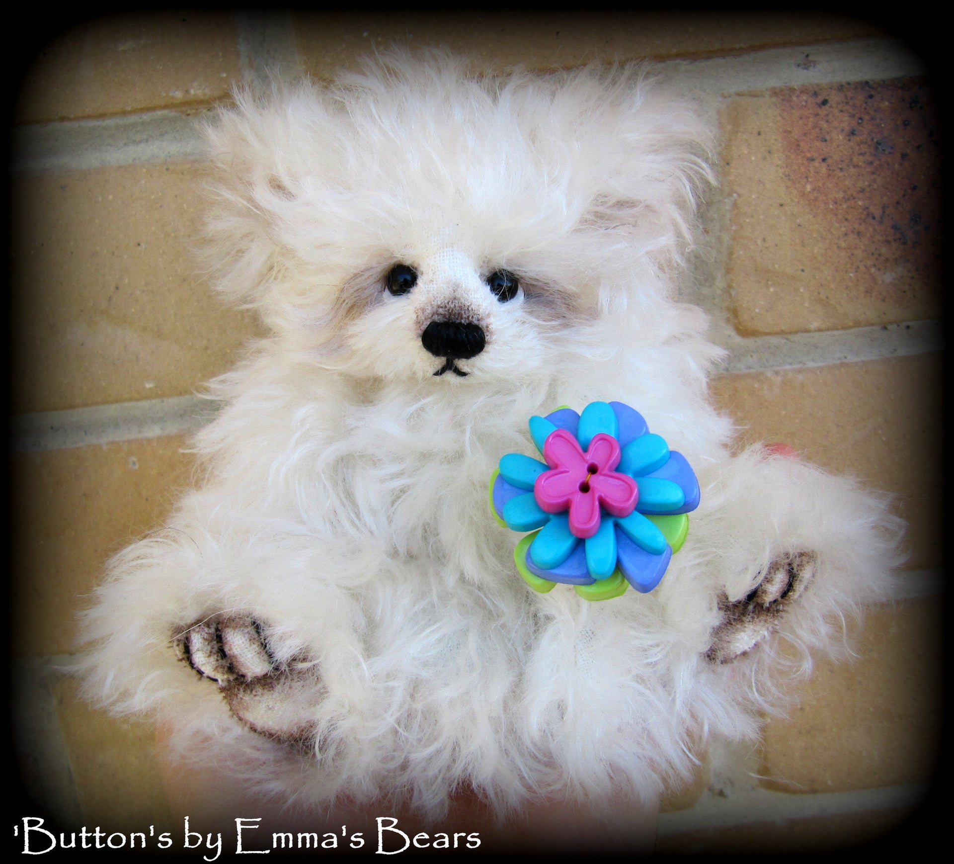 Jasmine - Ivory Curly Kid Mohair