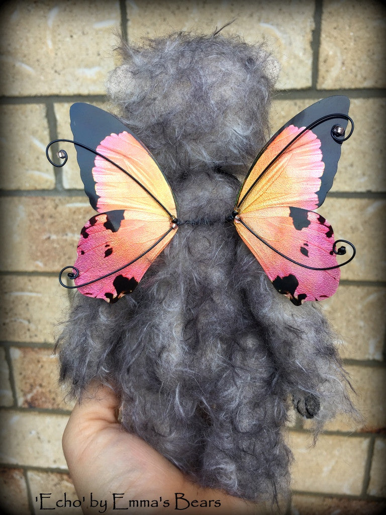 Echo - 8in mohair fairy Artist Bear by Emmas Bears