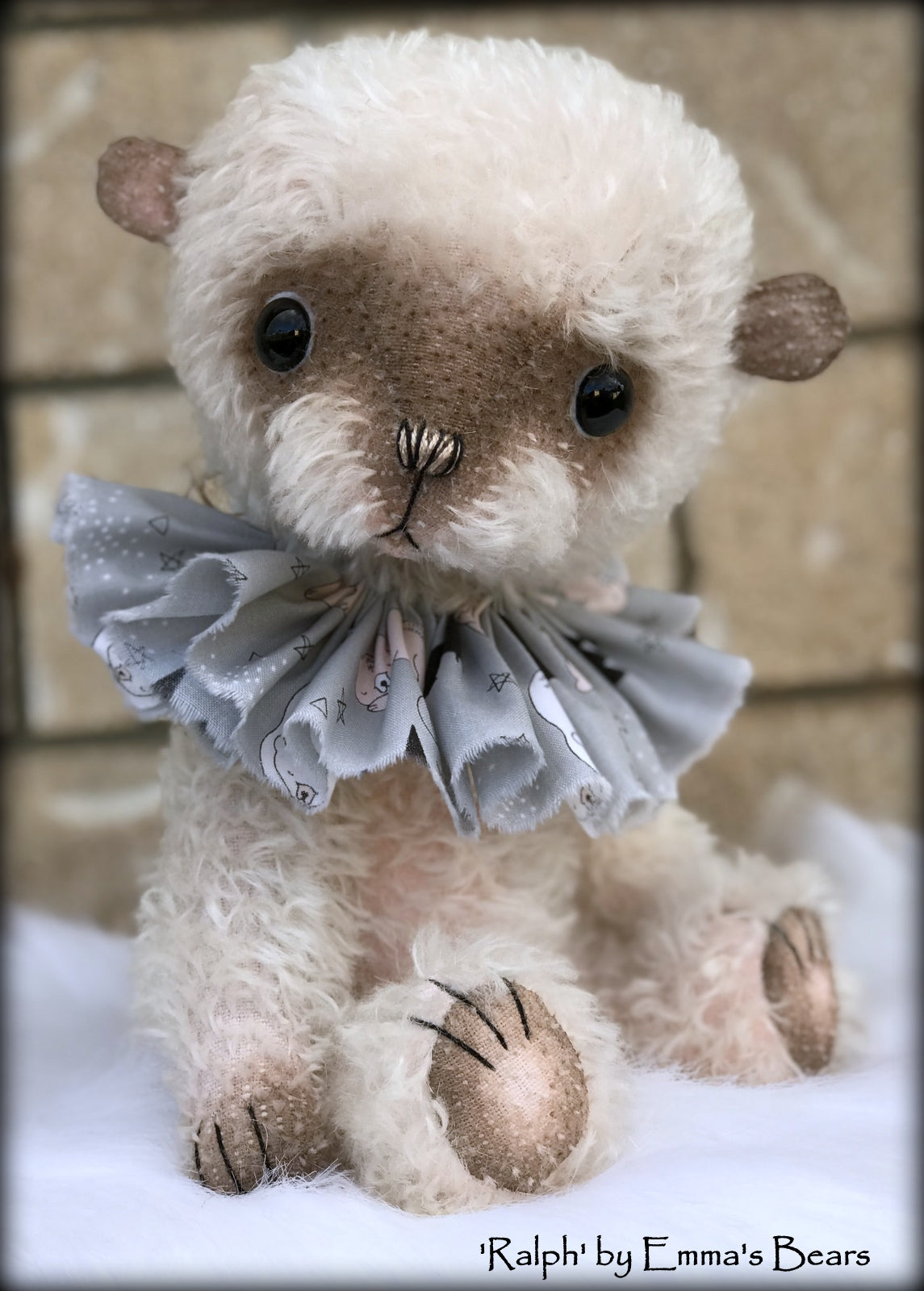 Ralph - 13" hand-dyed double thick mohair Artist Bear by Emma's Bears - Limited Edition