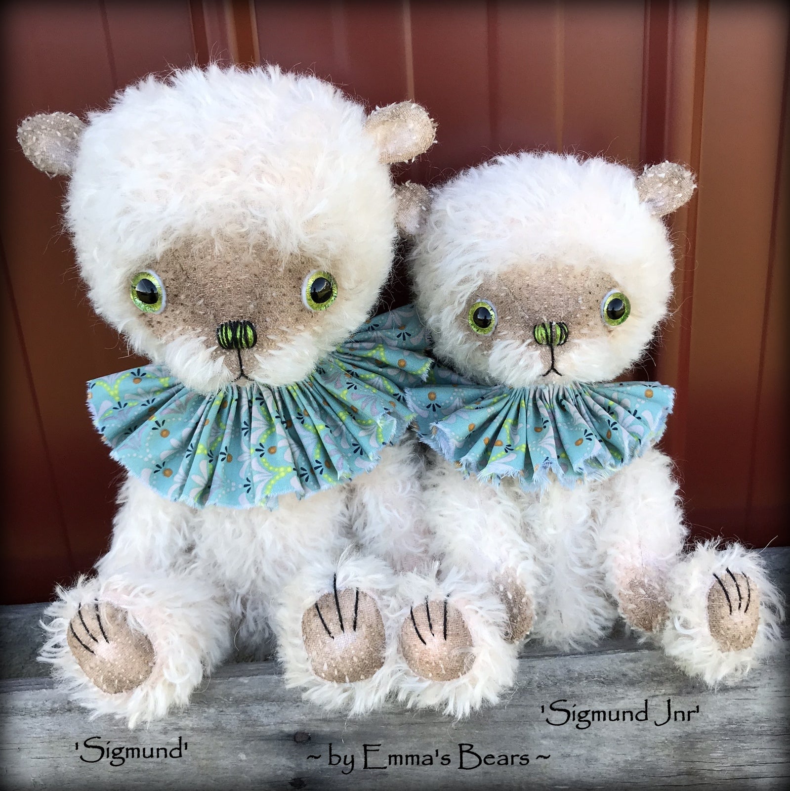 Sigmund Jnr - 11" hand-dyed double thick mohair Artist Bear by Emma's Bears - Limited Edition