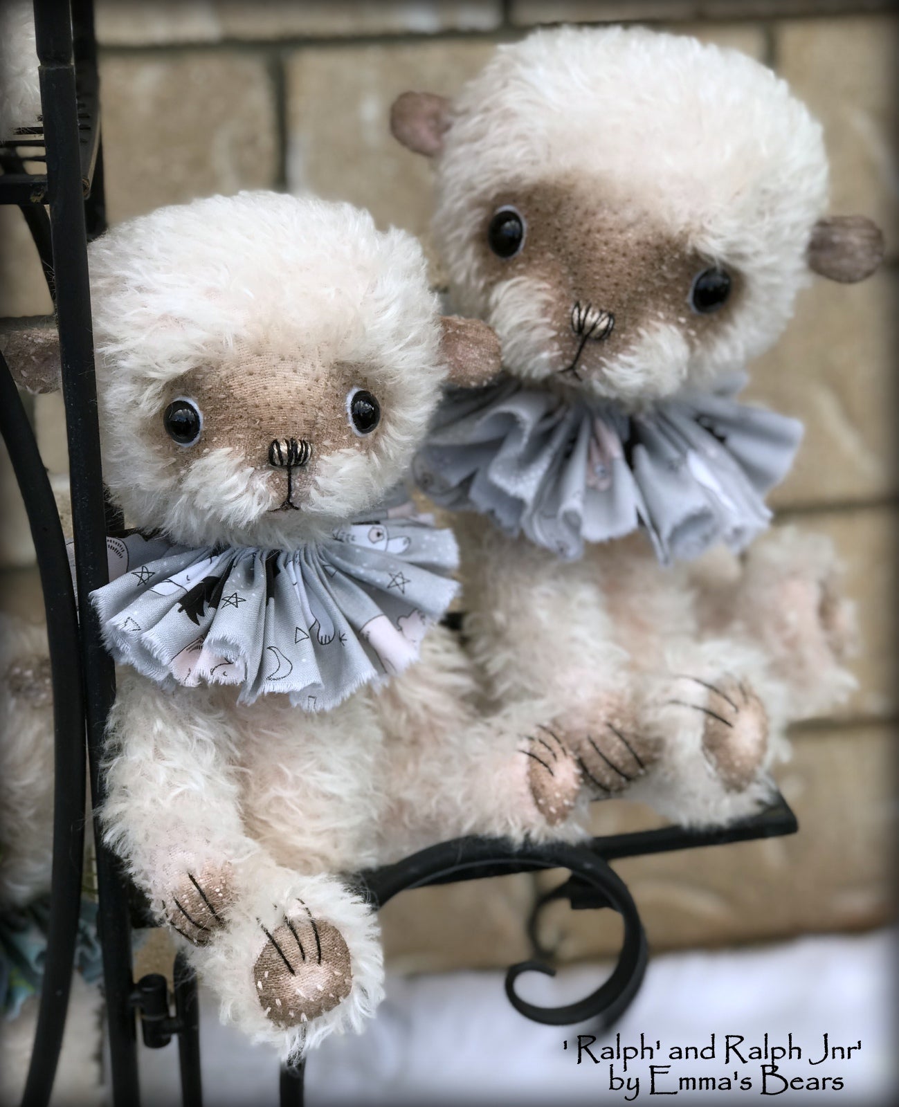 Ralph - 13" hand-dyed double thick mohair Artist Bear by Emma's Bears - Limited Edition