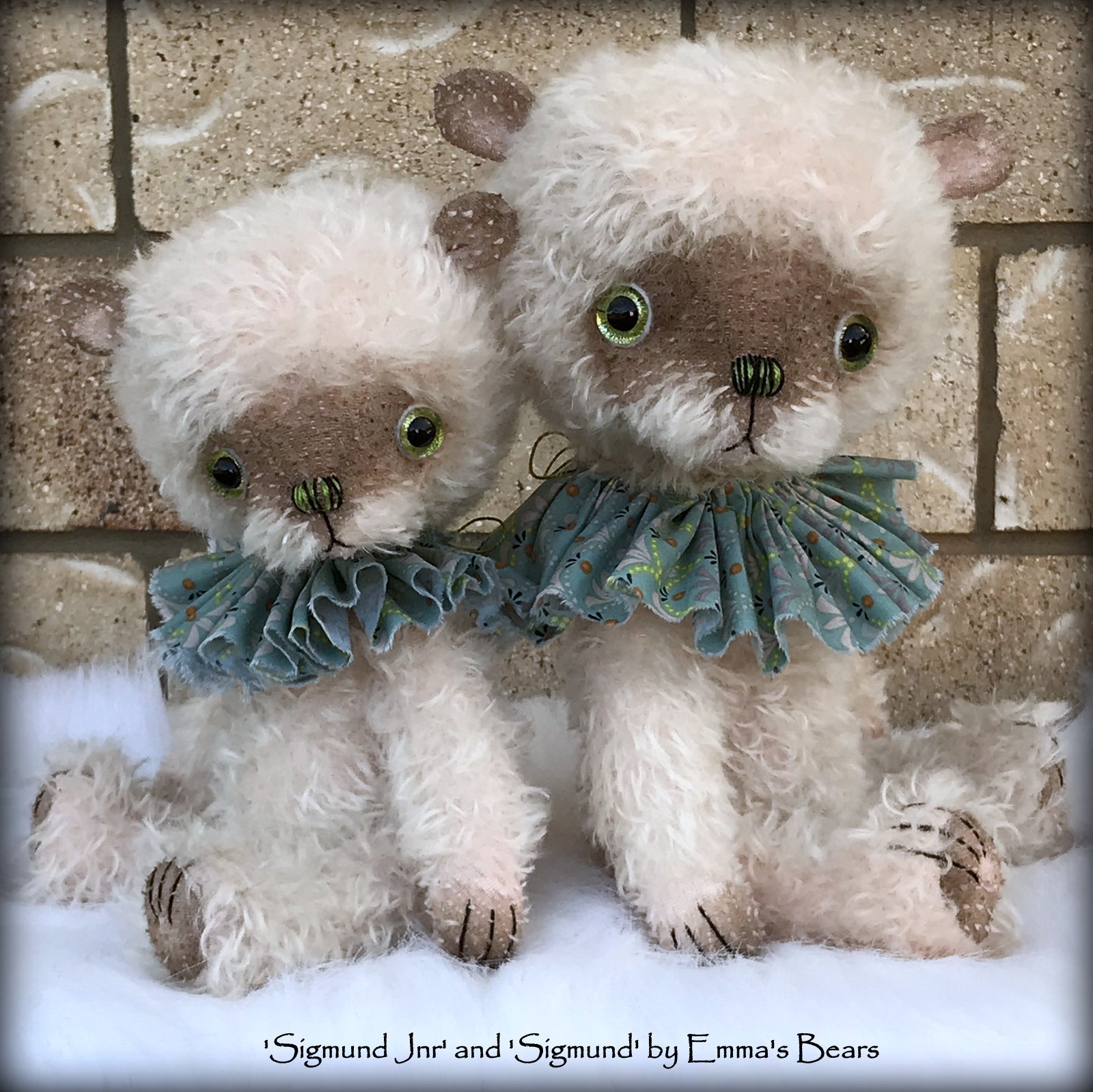 Sigmund Jnr - 11" hand-dyed double thick mohair Artist Bear by Emma's Bears - Limited Edition