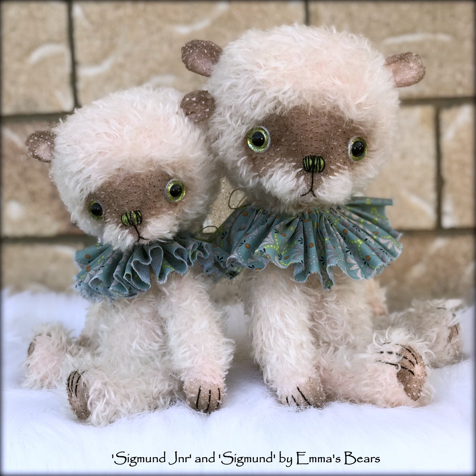 Sigmund Jnr - 11" hand-dyed double thick mohair Artist Bear by Emma's Bears - Limited Edition