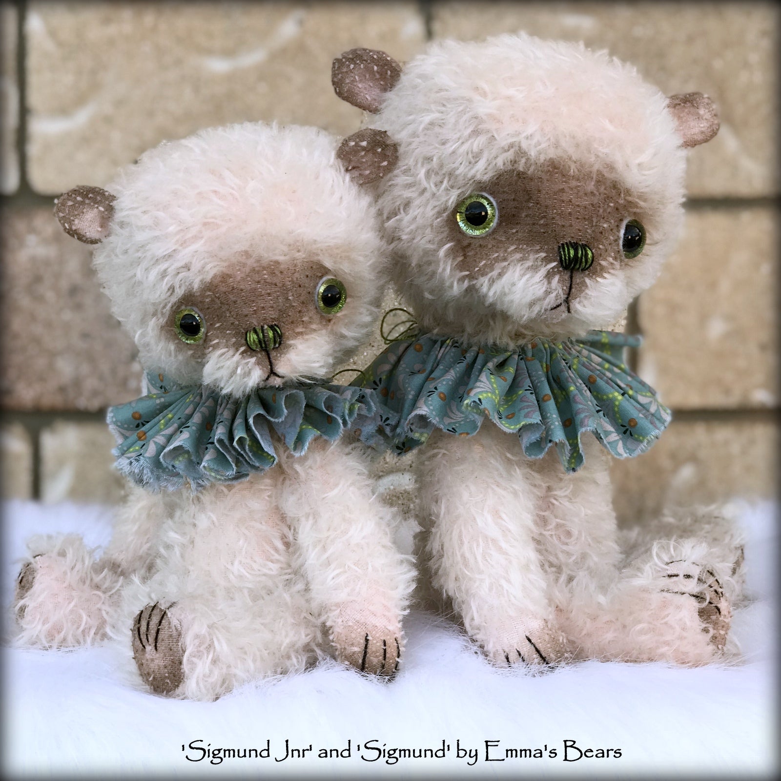 Sigmund Jnr - 11" hand-dyed double thick mohair Artist Bear by Emma's Bears - Limited Edition