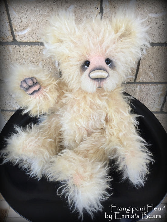 Frangipani Fleur - 17in MOHAIR Artist toddler style Bear by Emmas Bears - OOAK
