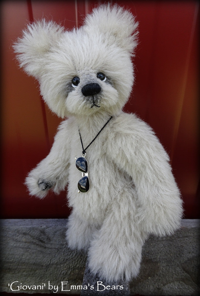 Giovani - 8in alpaca Artist Bear by Emmas Bears