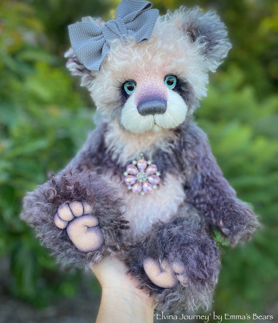 Elvina Journey - 18" Hand-Dyed Mohair Artist Bear by Emma's Bears - OOAK