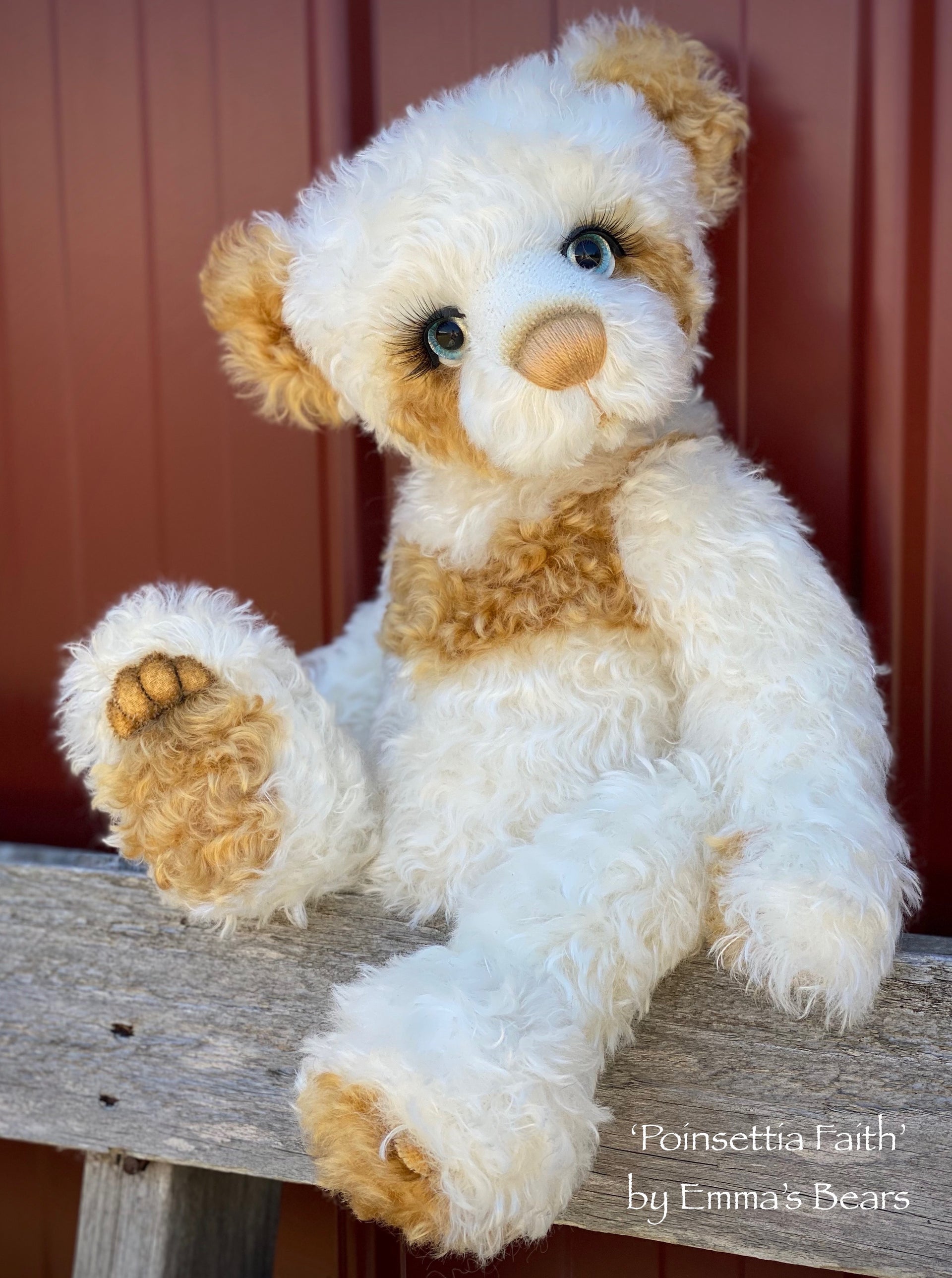 Jasmine - Ivory Curly Kid Mohair