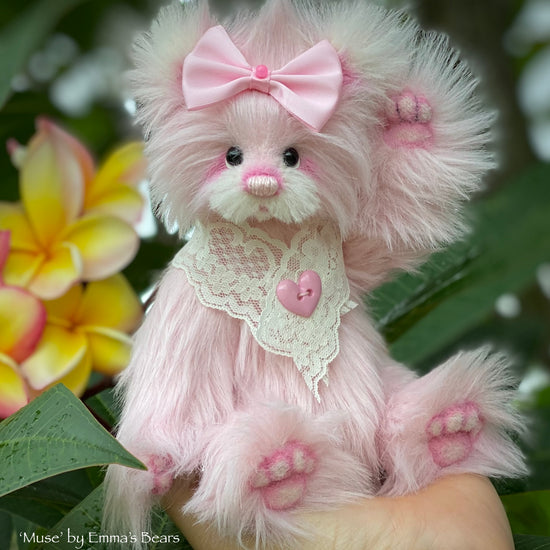 Muse - 8" Faux Fur and Alpaca Artist Bear by Emma's Bears - OOAK