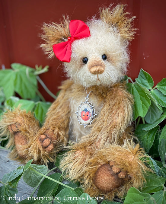 Cindy Cinnamon - 10" Mohair Artist Bear by Emma's Bears - OOAK