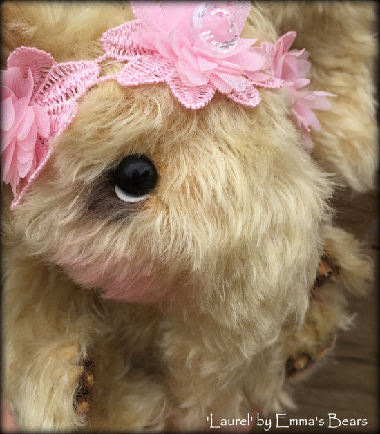 Laurel - 10" mohair artist elephant bear  - OOAK by Emma's Bears