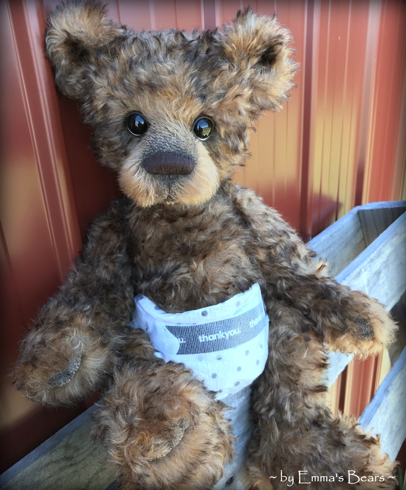 Toddler Atticus Asher - 18" Kid MOHAIR Artist toddler style Bear by Emmas Bears - OOAK