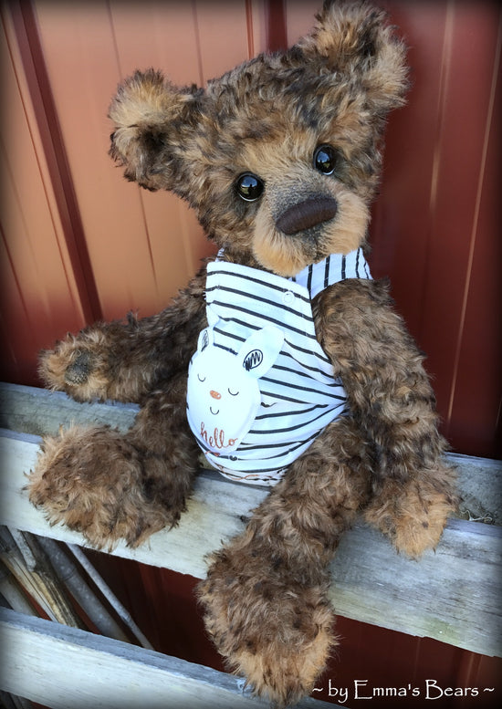 Toddler Atticus Asher - 18" Kid MOHAIR Artist toddler style Bear by Emmas Bears - OOAK
