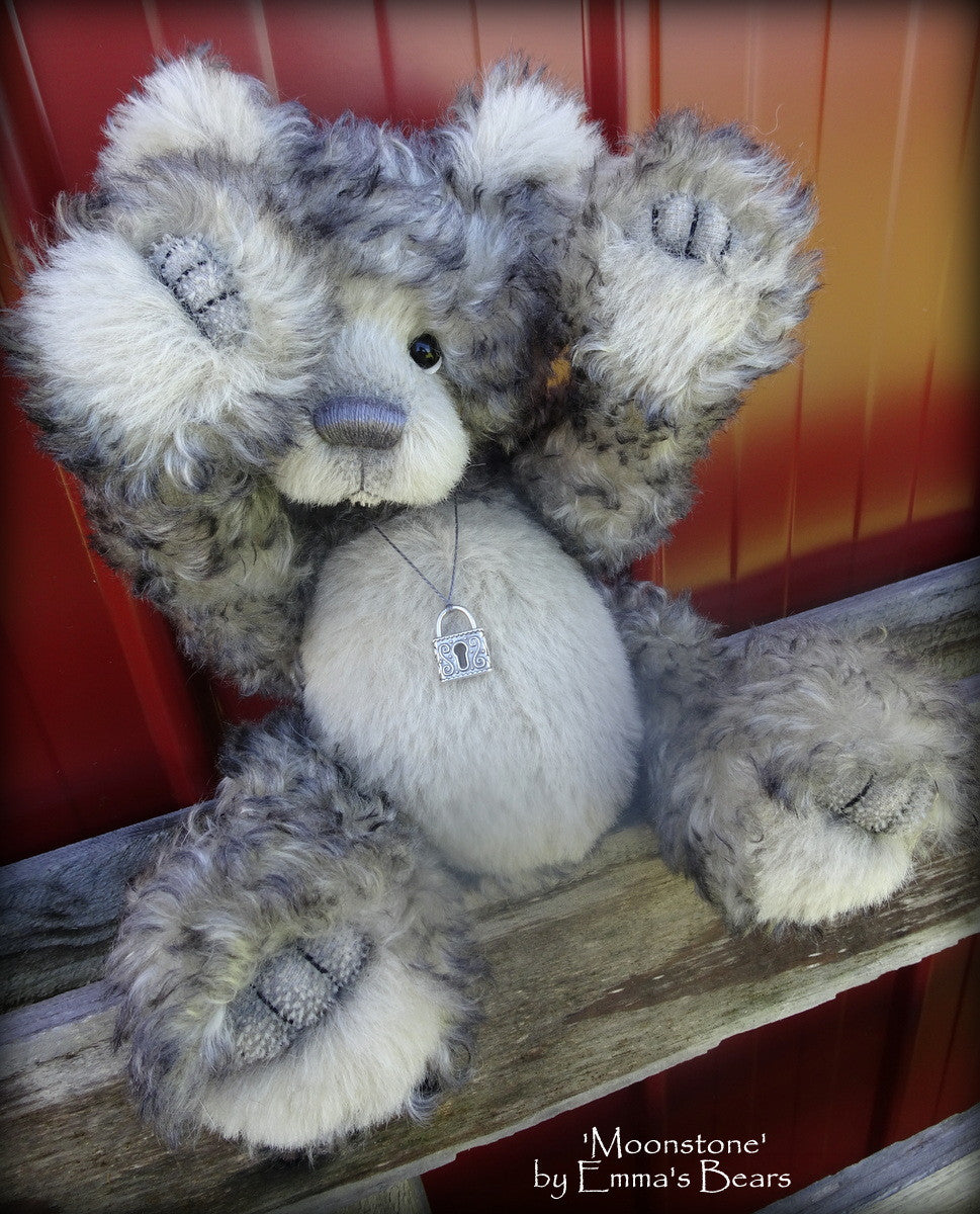 Moonstone - 15" kid mohair and alpaca artist bear  - OOAK by Emma's Bears