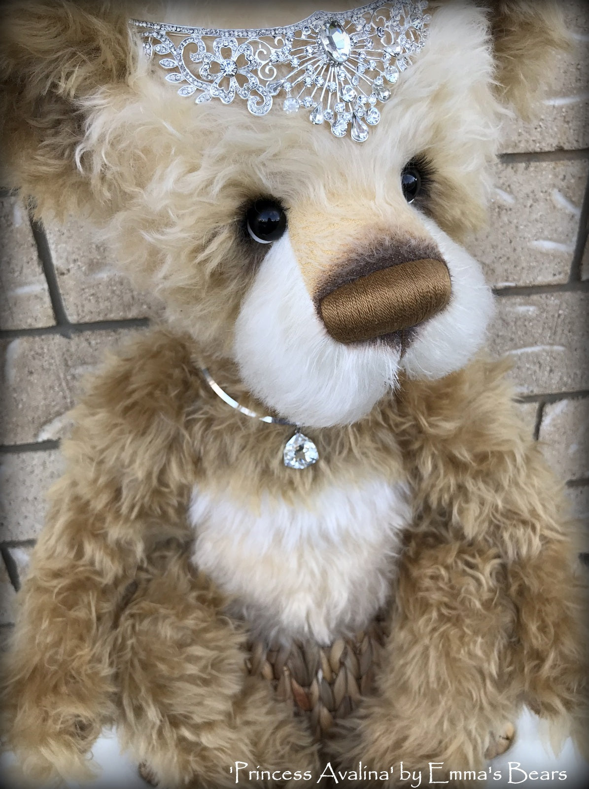 Princess Avalina - 29" Schulte Mohair Artist Bear by Emmas Bears - OOAK
