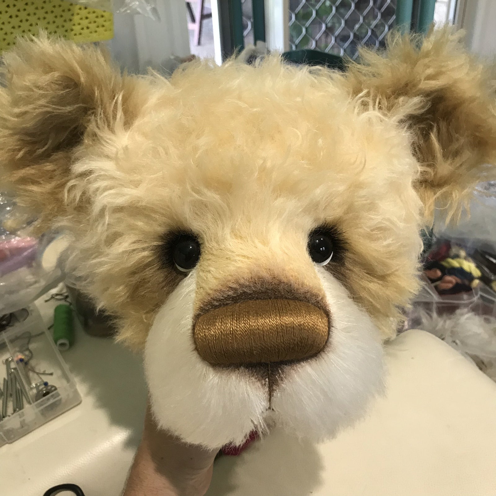 Princess Avalina - 29" Schulte Mohair Artist Bear by Emmas Bears - OOAK