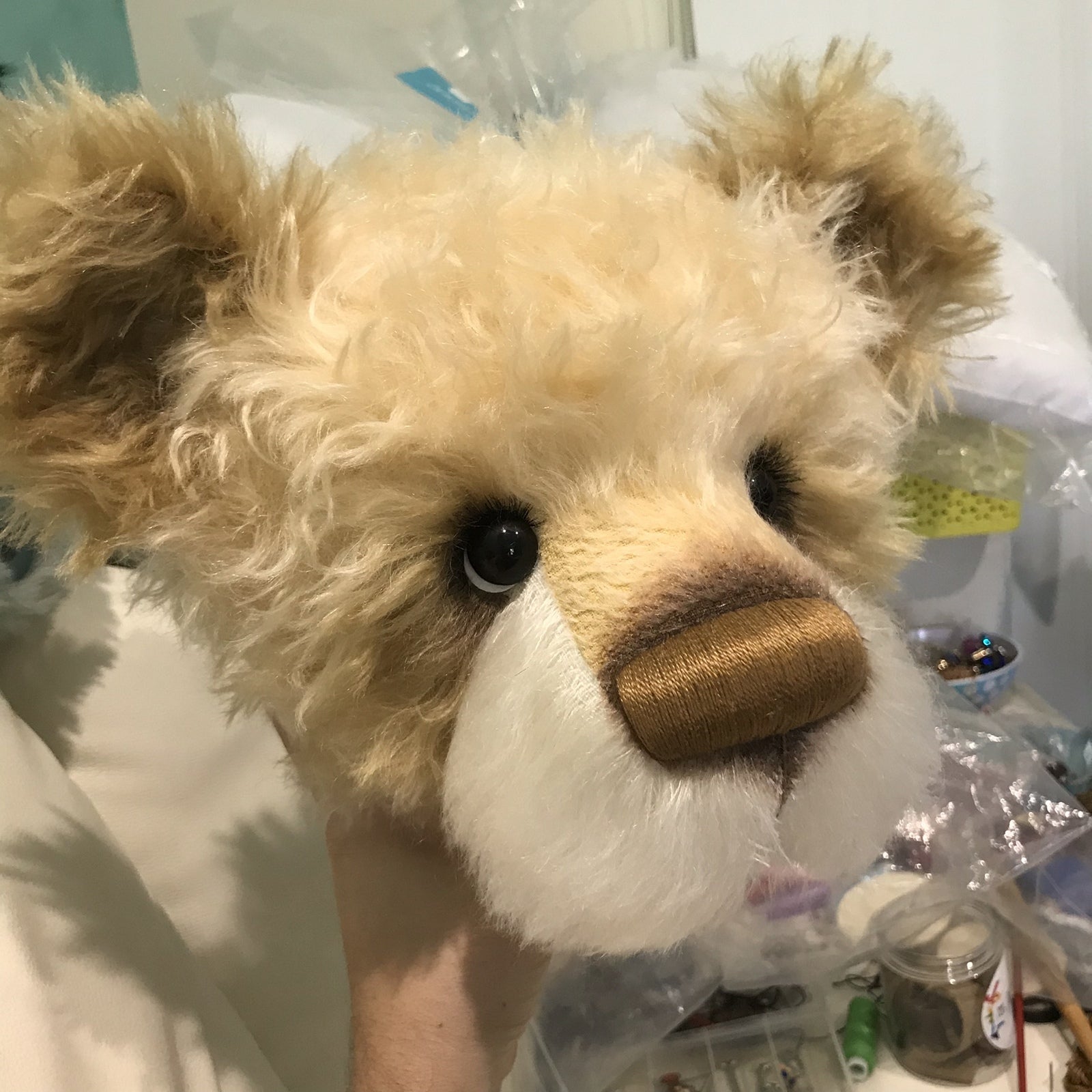 Princess Avalina - 29" Schulte Mohair Artist Bear by Emmas Bears - OOAK