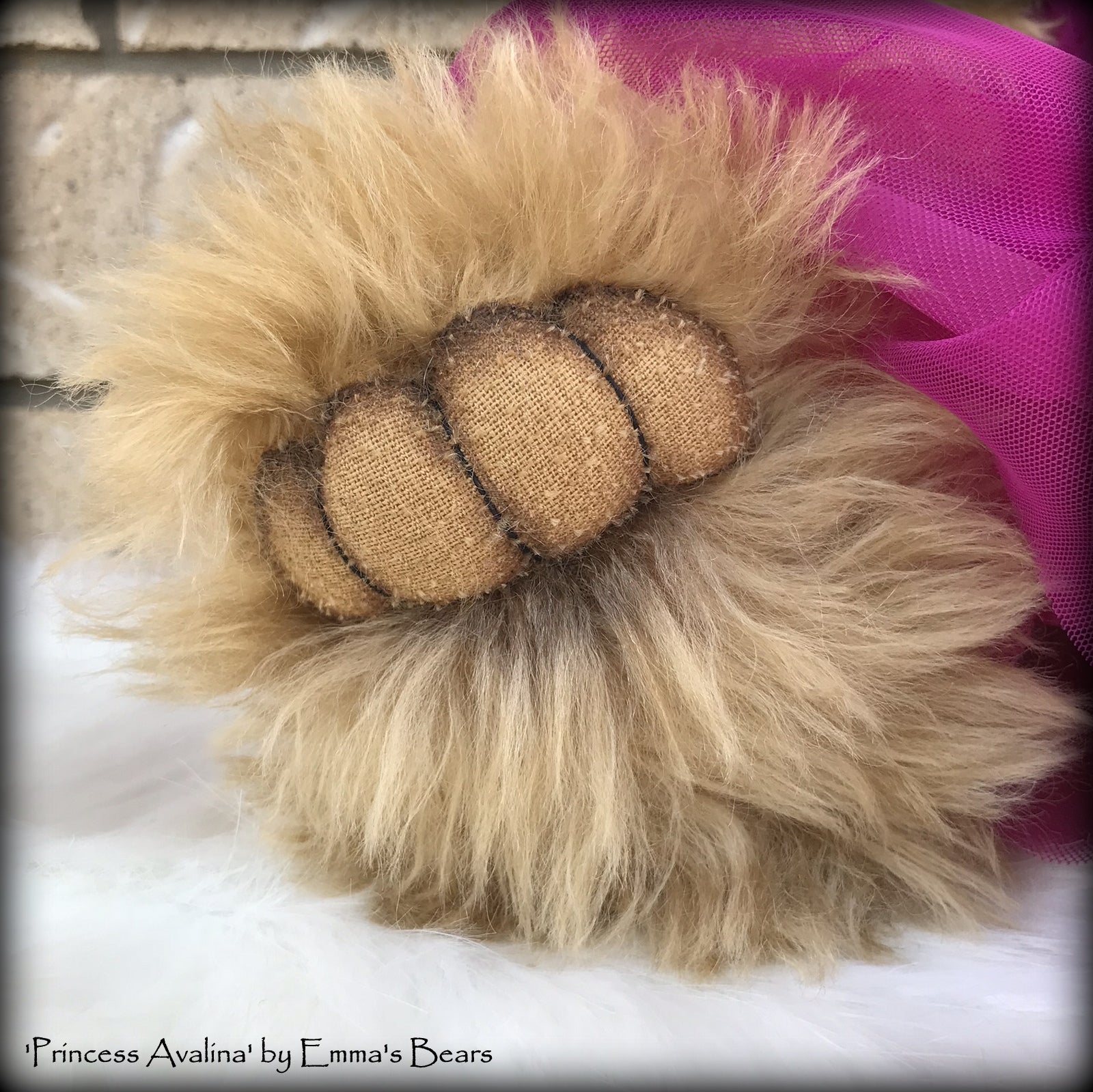 Princess Avalina - 29" Schulte Mohair Artist Bear by Emmas Bears - OOAK