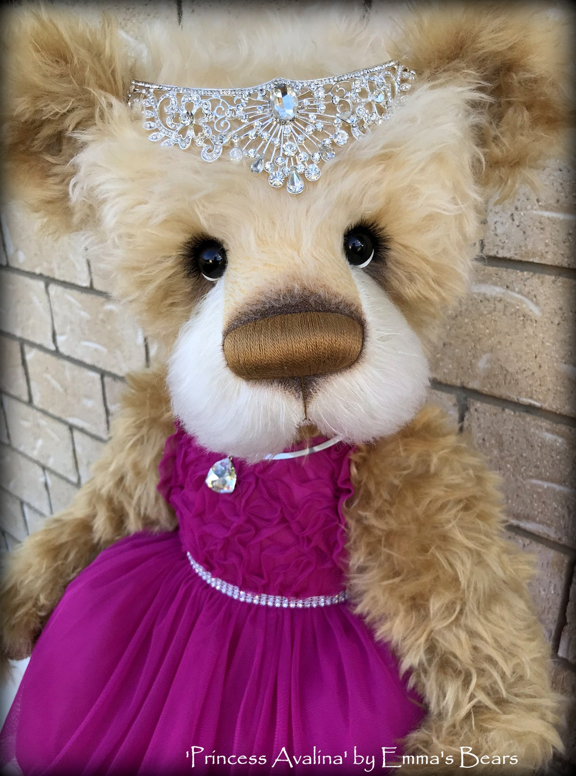 Princess Avalina - 29" Schulte Mohair Artist Bear by Emmas Bears - OOAK