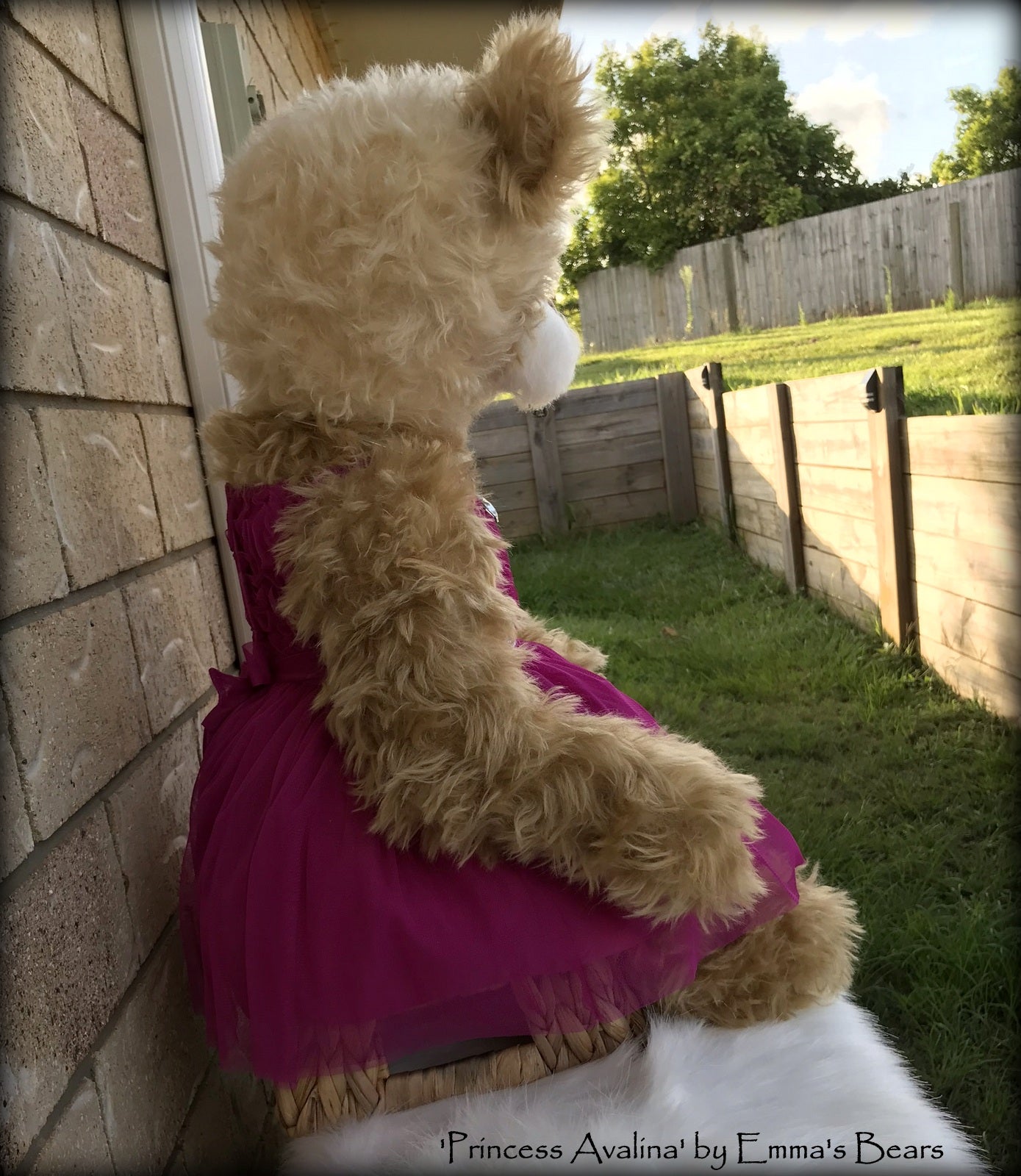 Princess Avalina - 29" Schulte Mohair Artist Bear by Emmas Bears - OOAK