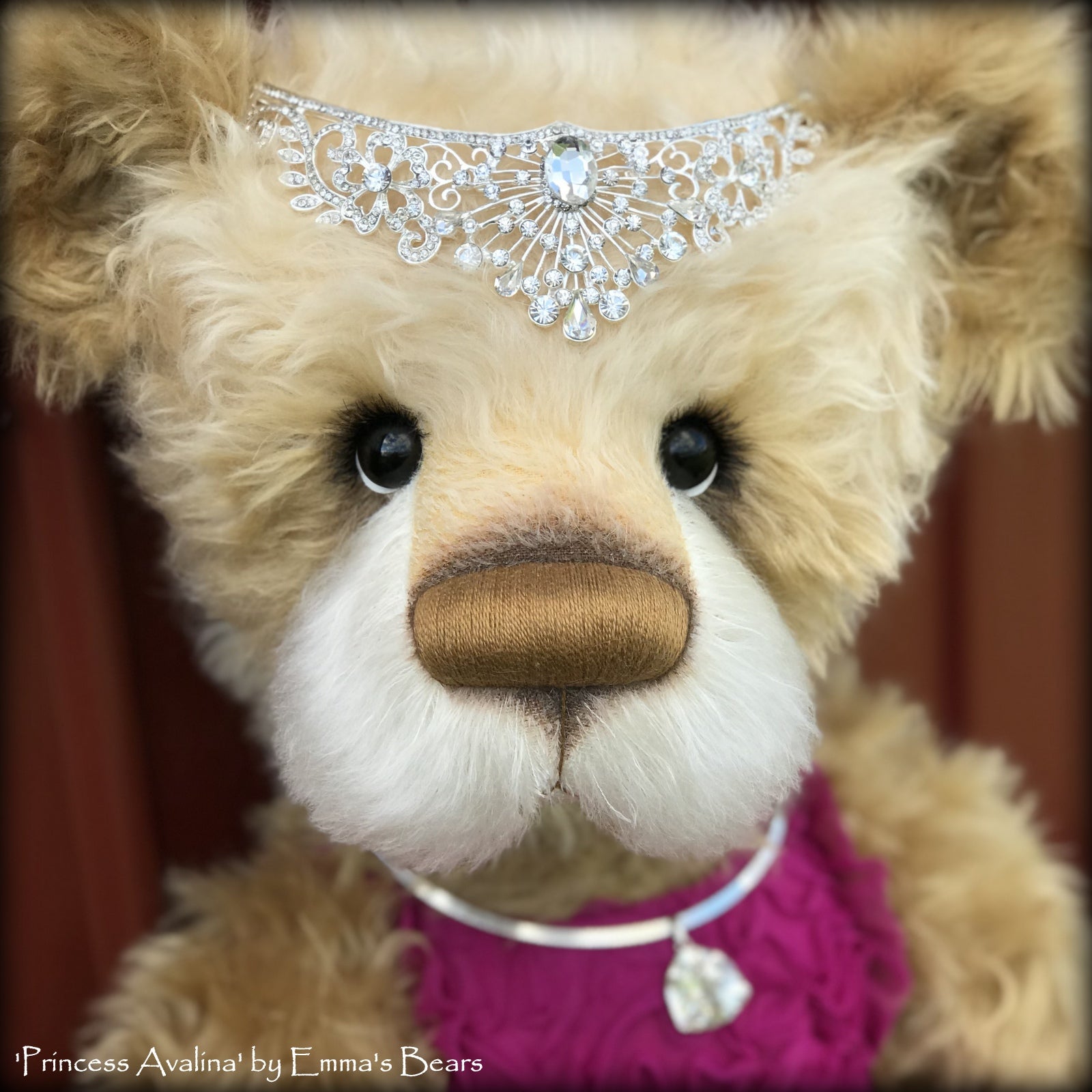 Princess Avalina - 29" Schulte Mohair Artist Bear by Emmas Bears - OOAK
