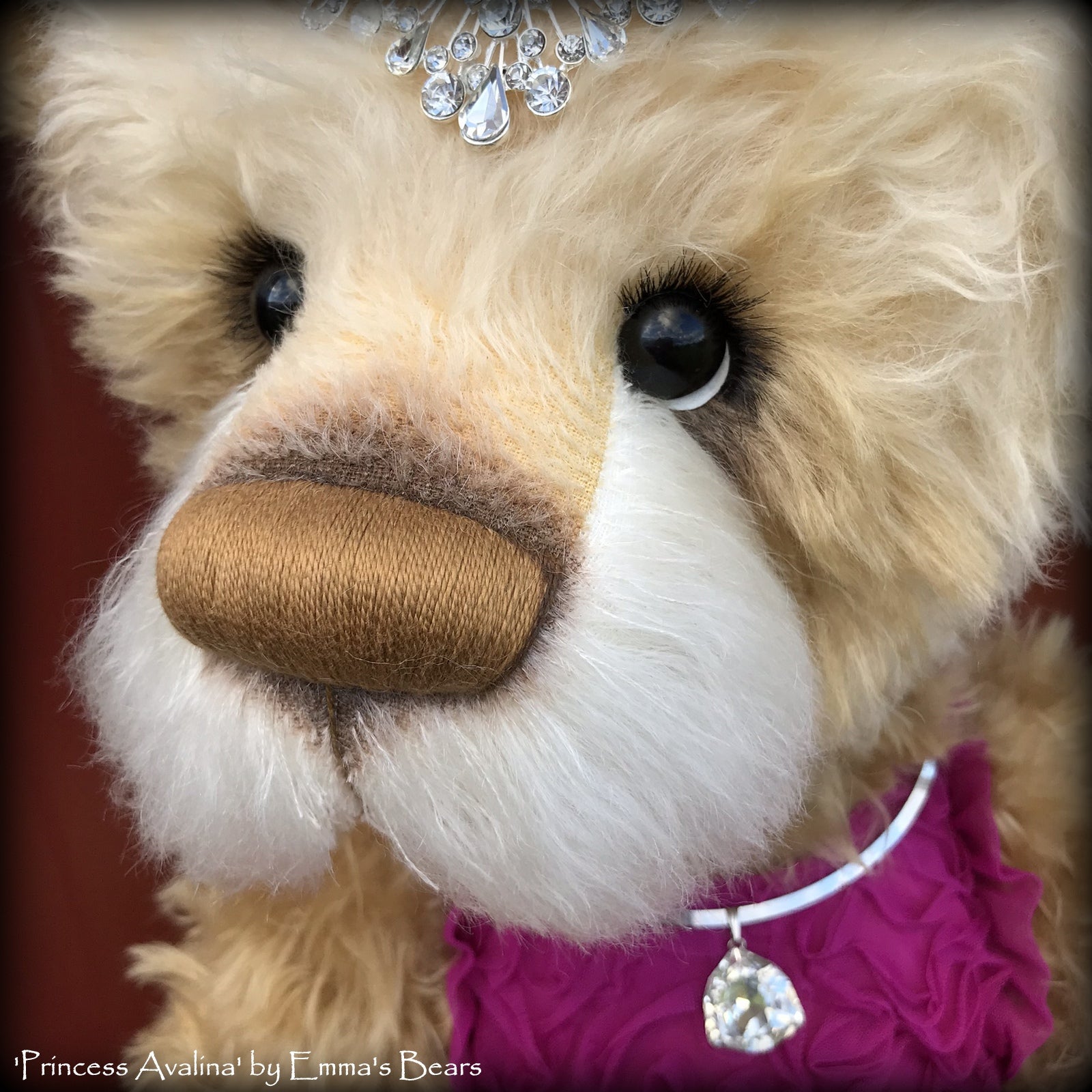 Princess Avalina - 29" Schulte Mohair Artist Bear by Emmas Bears - OOAK