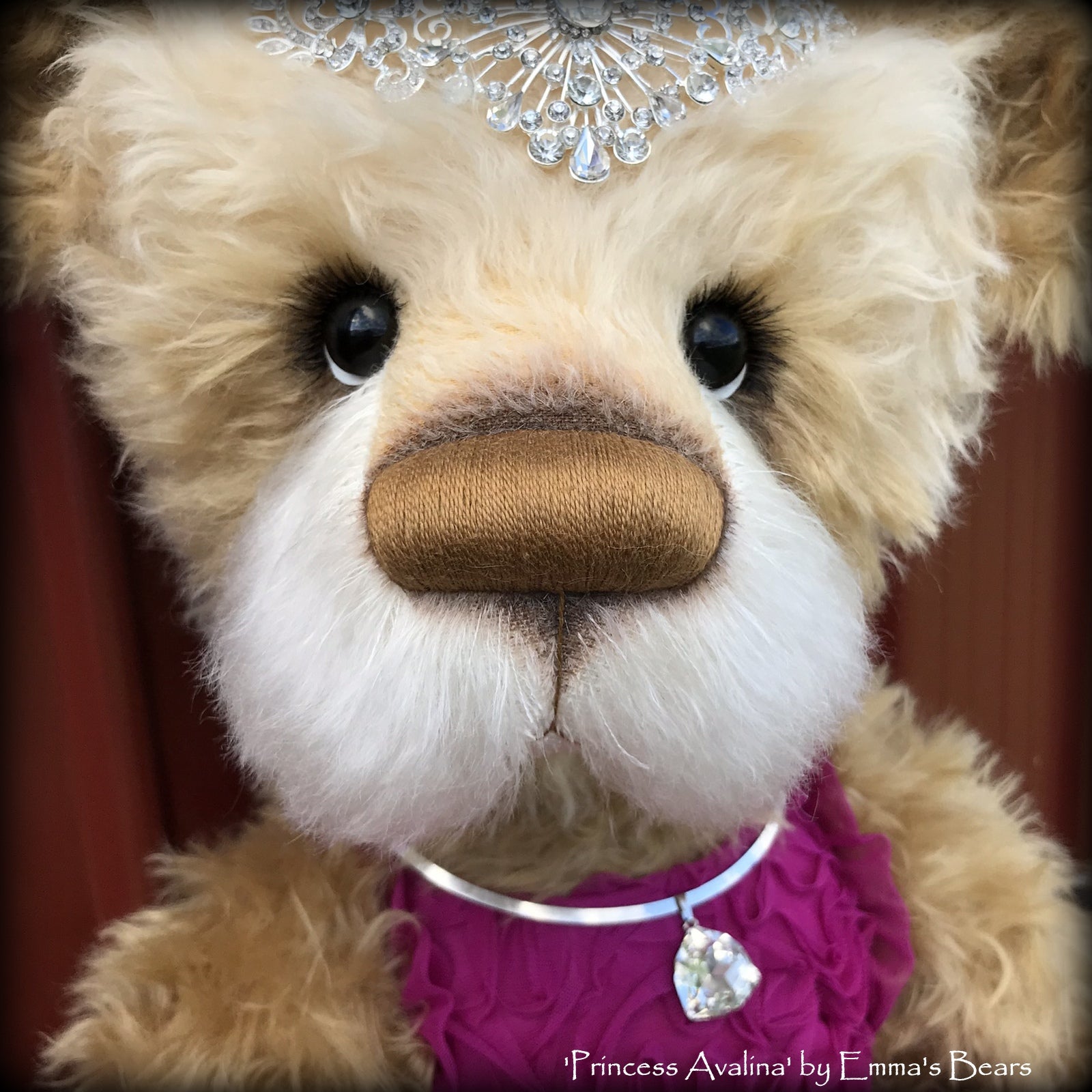 Princess Avalina - 29" Schulte Mohair Artist Bear by Emmas Bears - OOAK