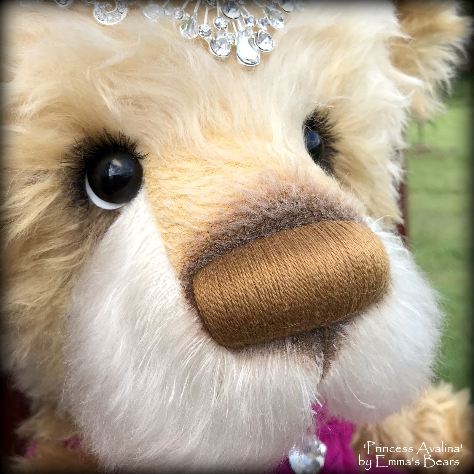 Princess Avalina - 29" Schulte Mohair Artist Bear by Emmas Bears - OOAK