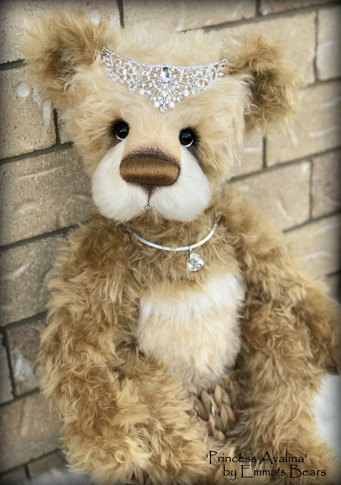 Princess Avalina - 29" Schulte Mohair Artist Bear by Emmas Bears - OOAK