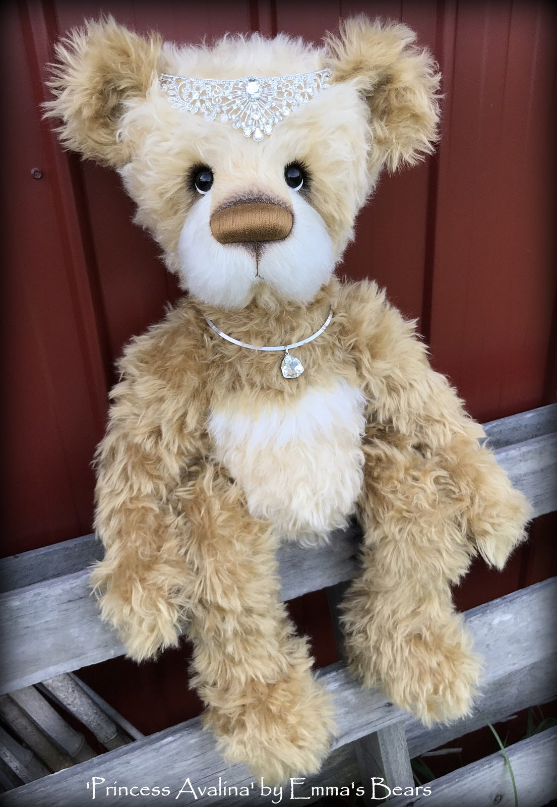 Princess Avalina - 29" Schulte Mohair Artist Bear by Emmas Bears - OOAK