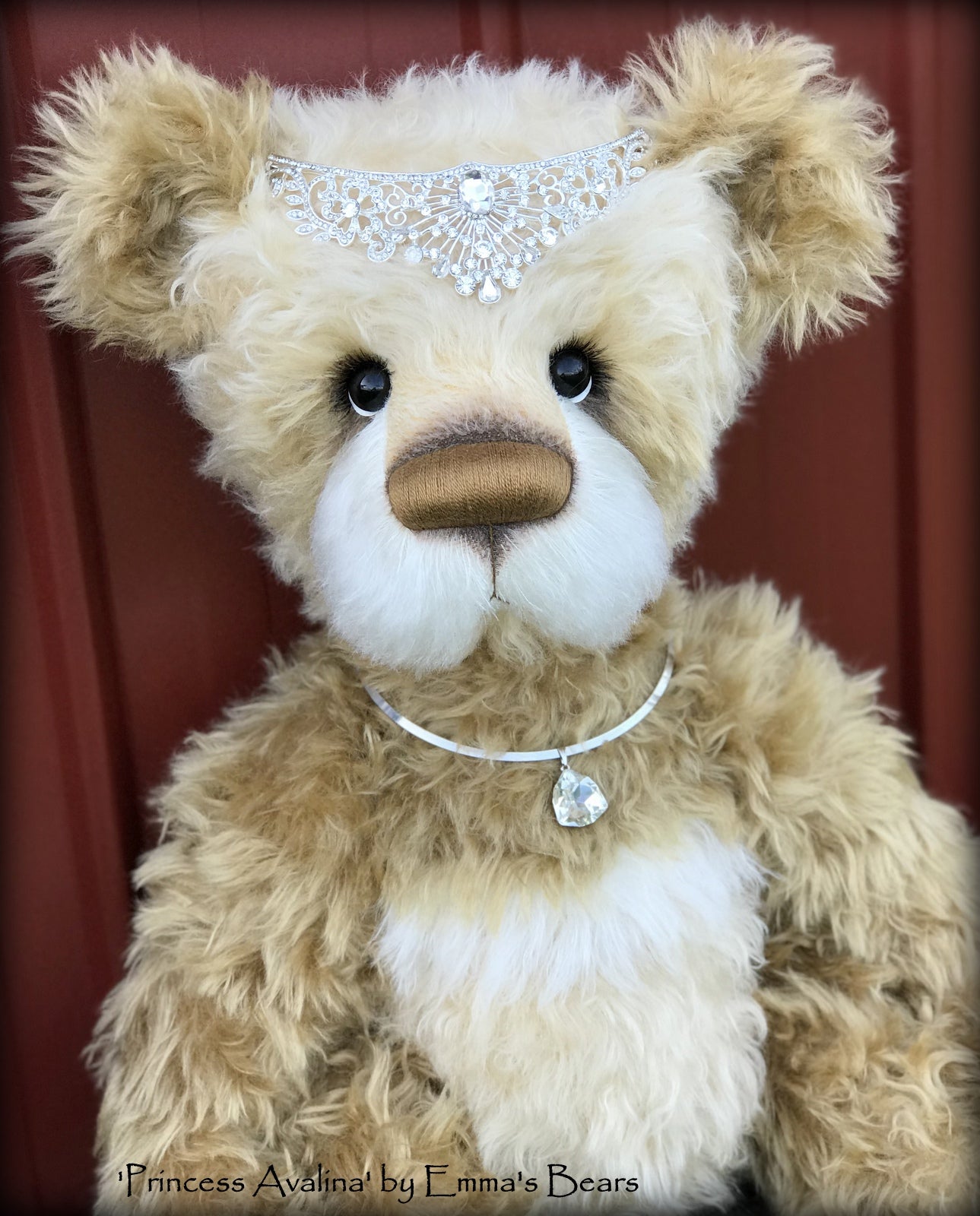 Princess Avalina - 29" Schulte Mohair Artist Bear by Emmas Bears - OOAK