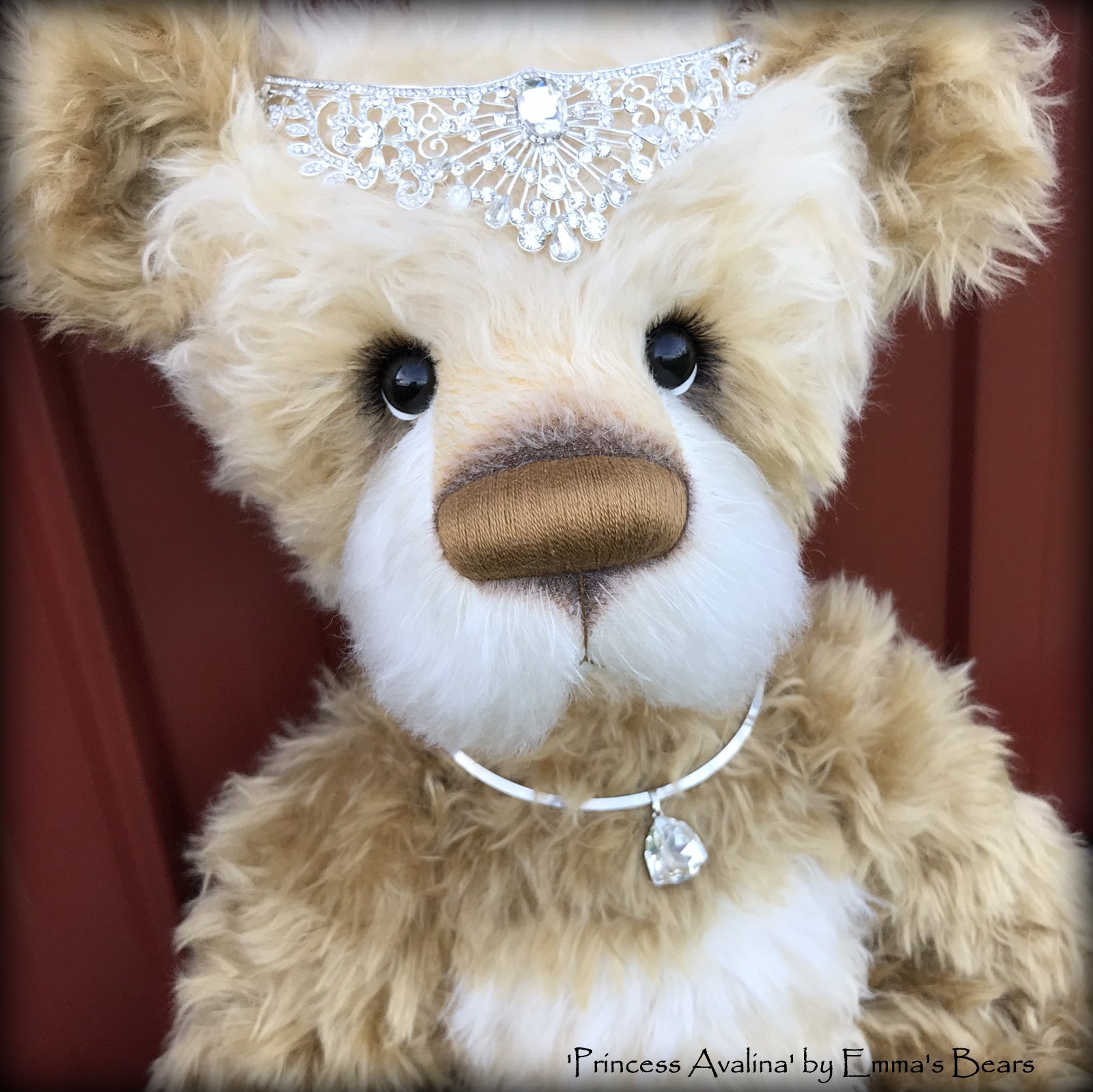 Princess Avalina - 29" Schulte Mohair Artist Bear by Emmas Bears - OOAK