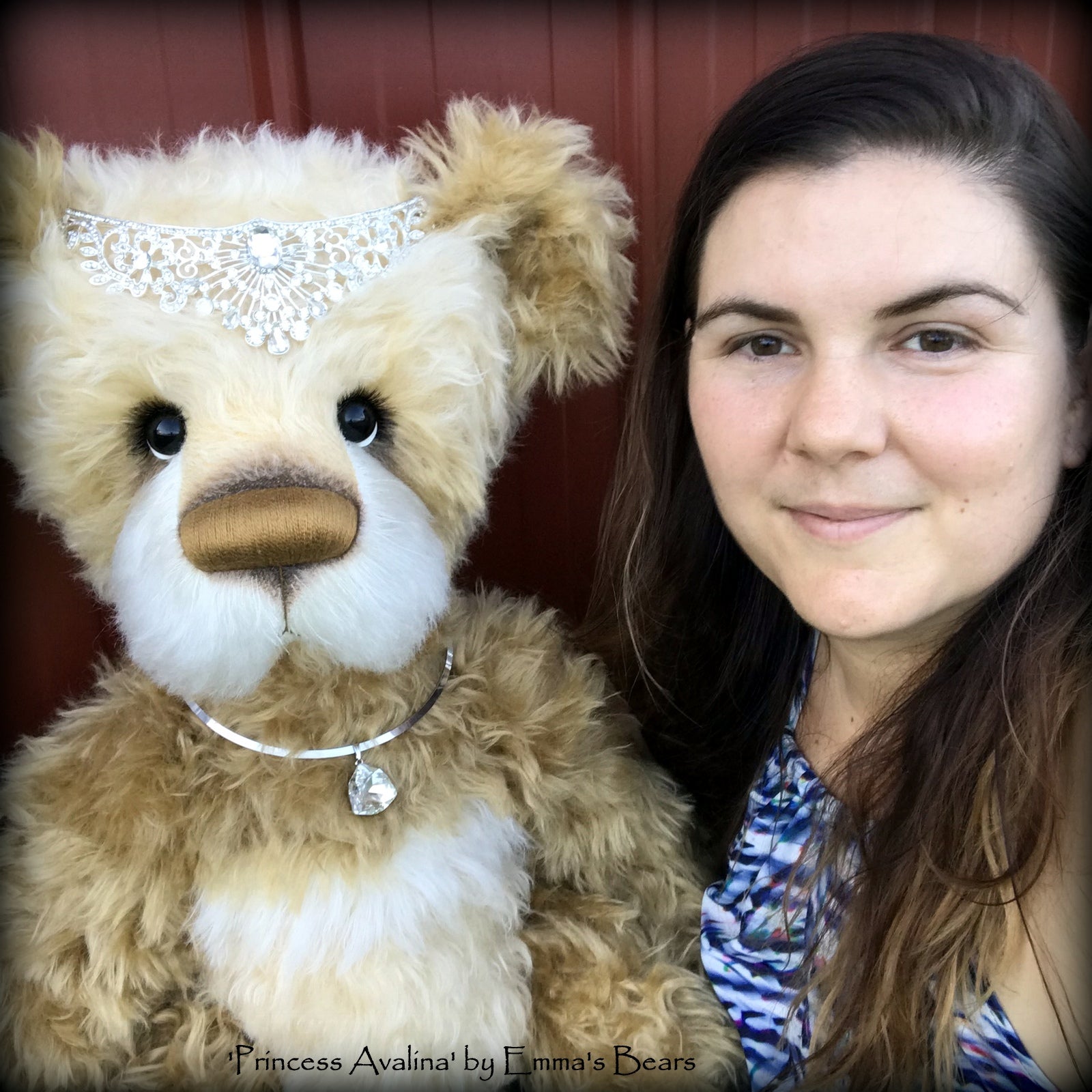 Princess Avalina - 29" Schulte Mohair Artist Bear by Emmas Bears - OOAK