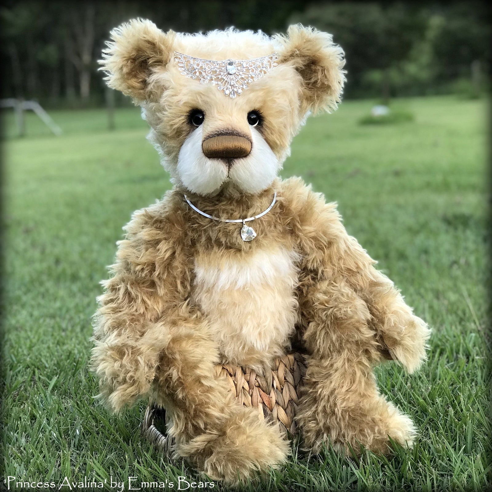 Princess Avalina - 29" Schulte Mohair Artist Bear by Emmas Bears - OOAK