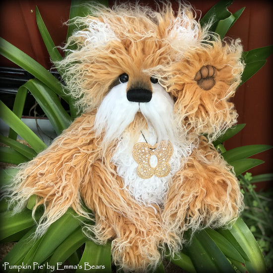 Pumpkin Pie - 15" faux fur Artist Bear by Emma's Bears - OOAK