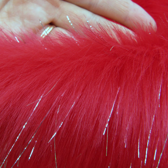 Red Riot Sparkle - Faux Fur
