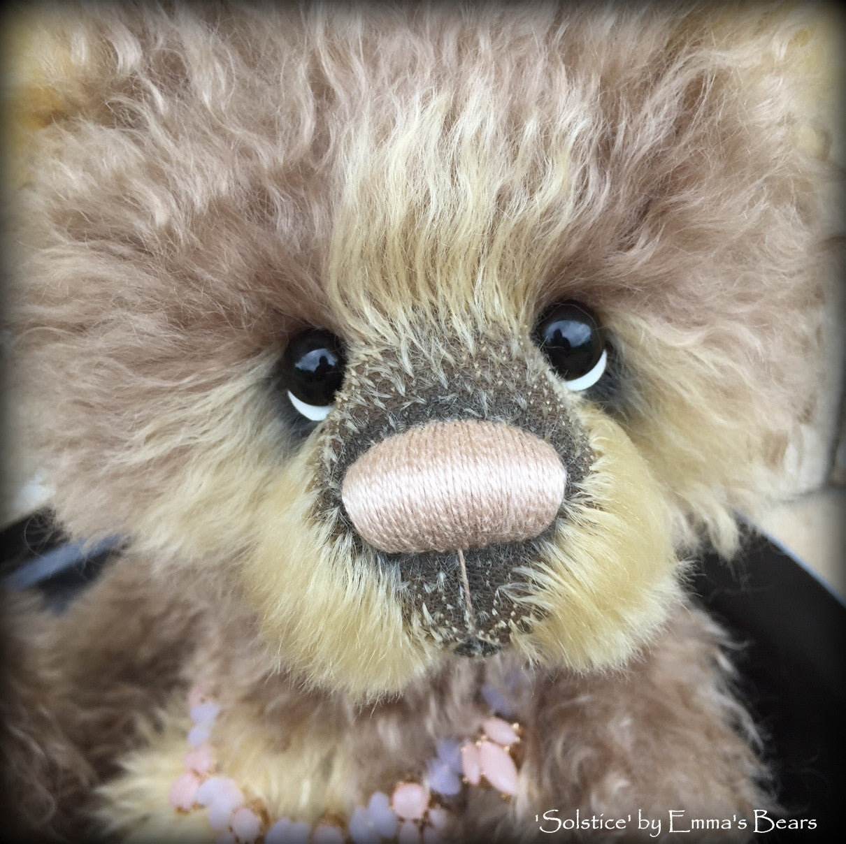 Solstice - 16" mohair artist panda bear by Emmas Bears - OOAK