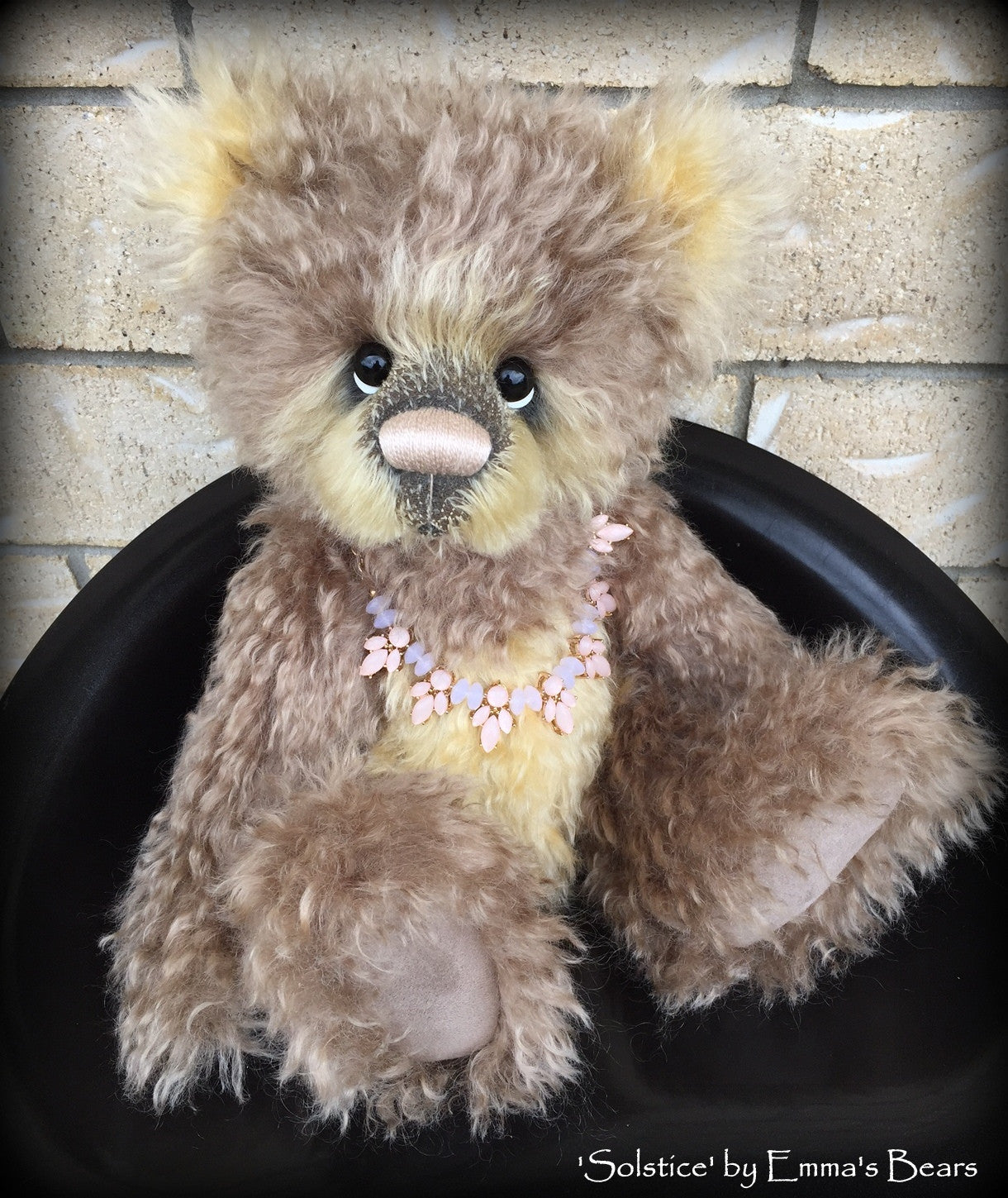 Solstice - 16" mohair artist panda bear by Emmas Bears - OOAK