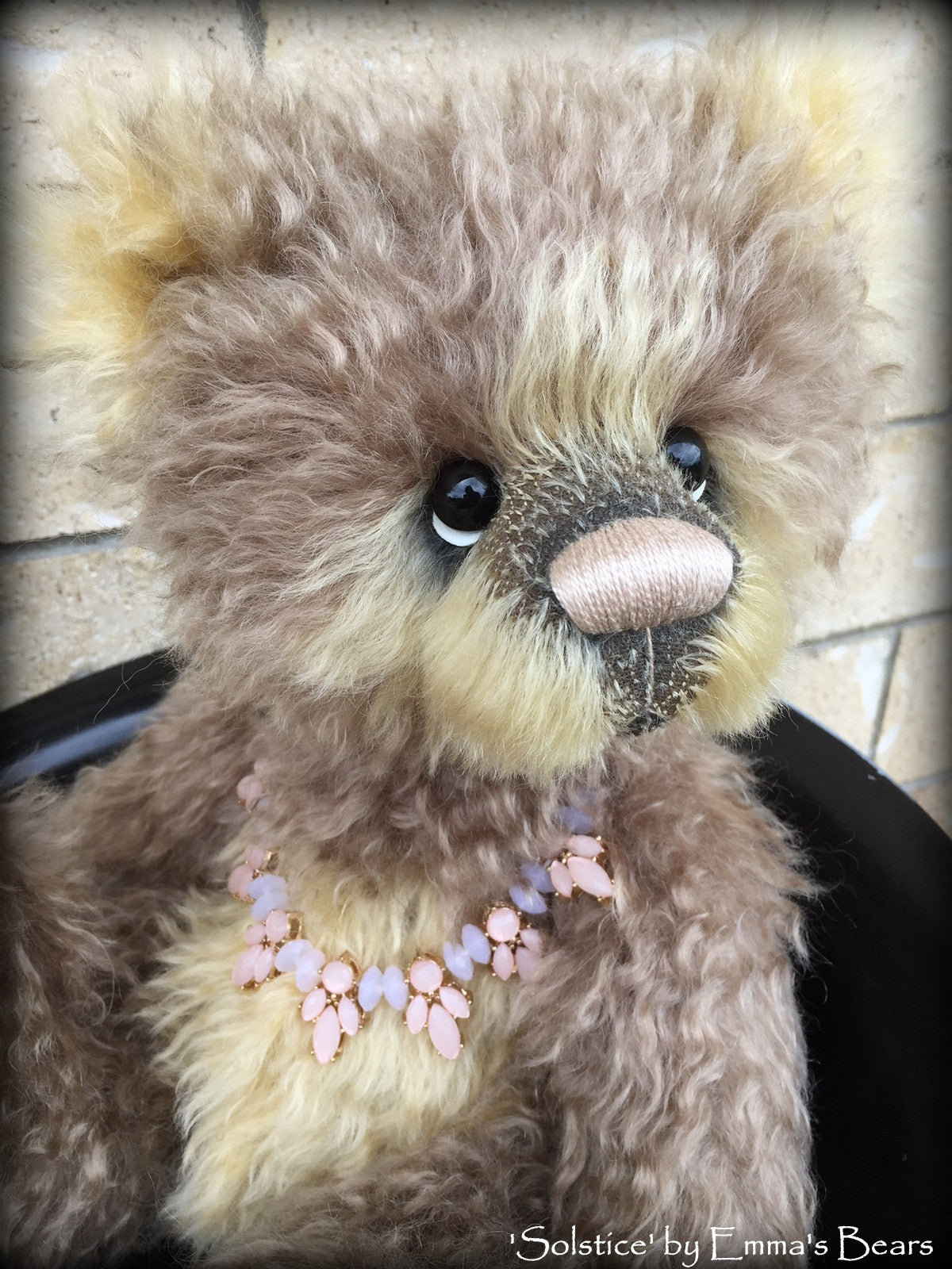 Solstice - 16" mohair artist panda bear by Emmas Bears - OOAK
